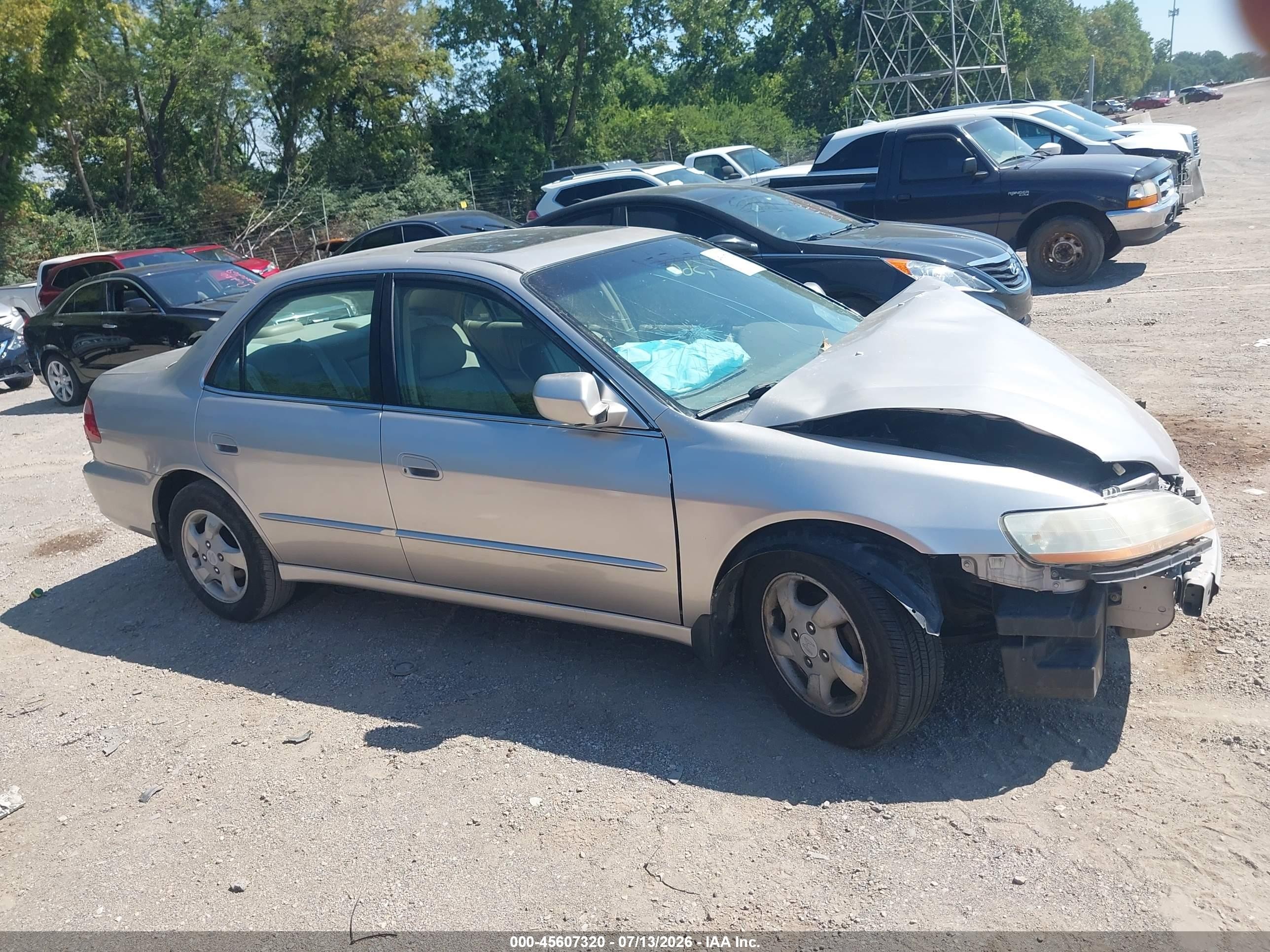 1999 Honda Accord Ex Silver vin: 1HGCG5656XA000471