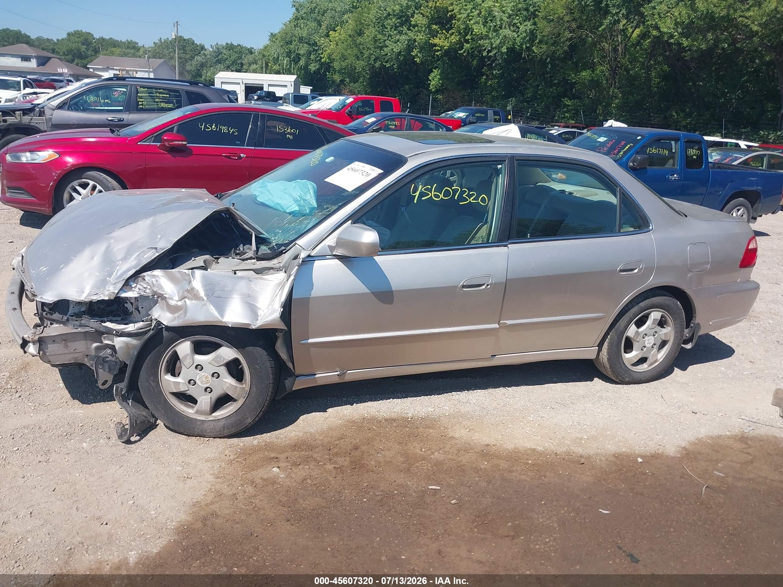 1999 Honda Accord Ex Silver vin: 1HGCG5656XA000471
