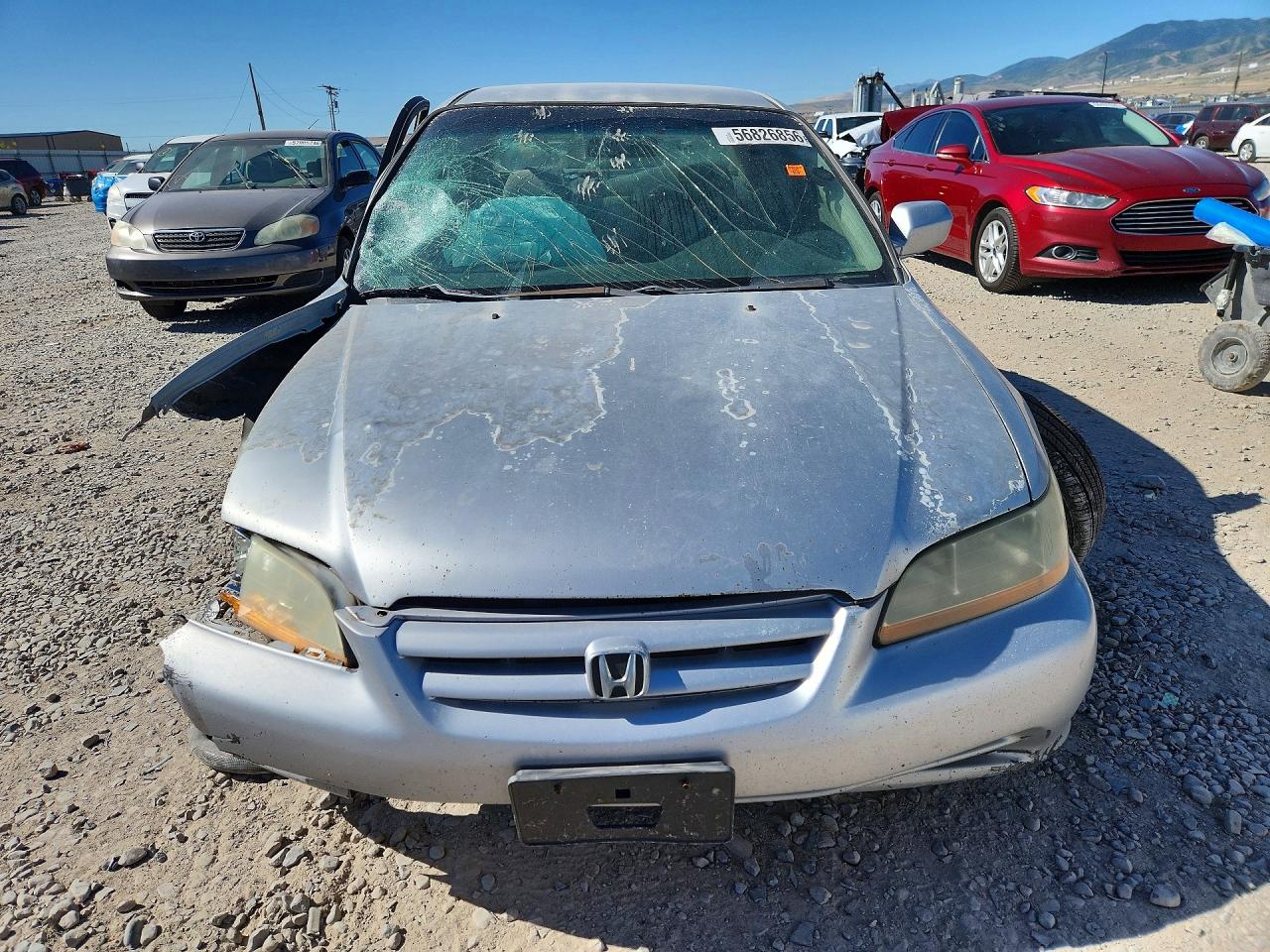 2001 Honda Accord Lx Silver vin: 1HGCG56591A114181