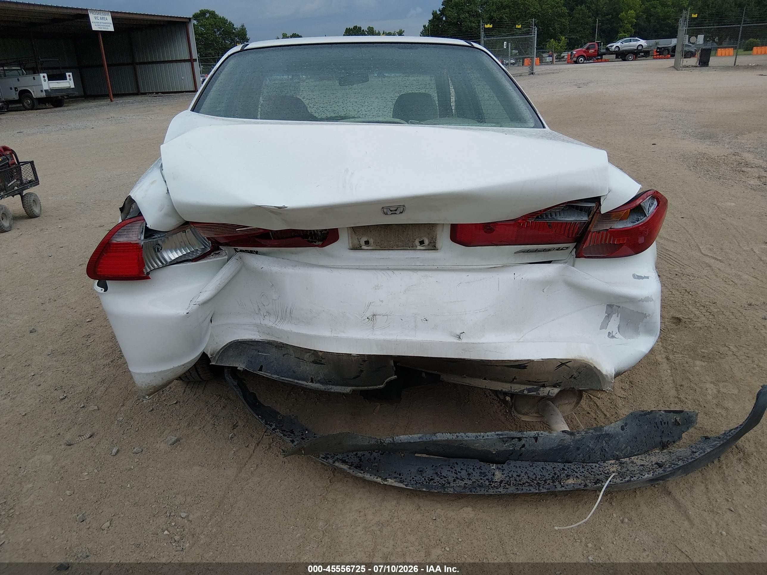 1998 Honda Accord Ex White vin: 1HGCG5659WA265058