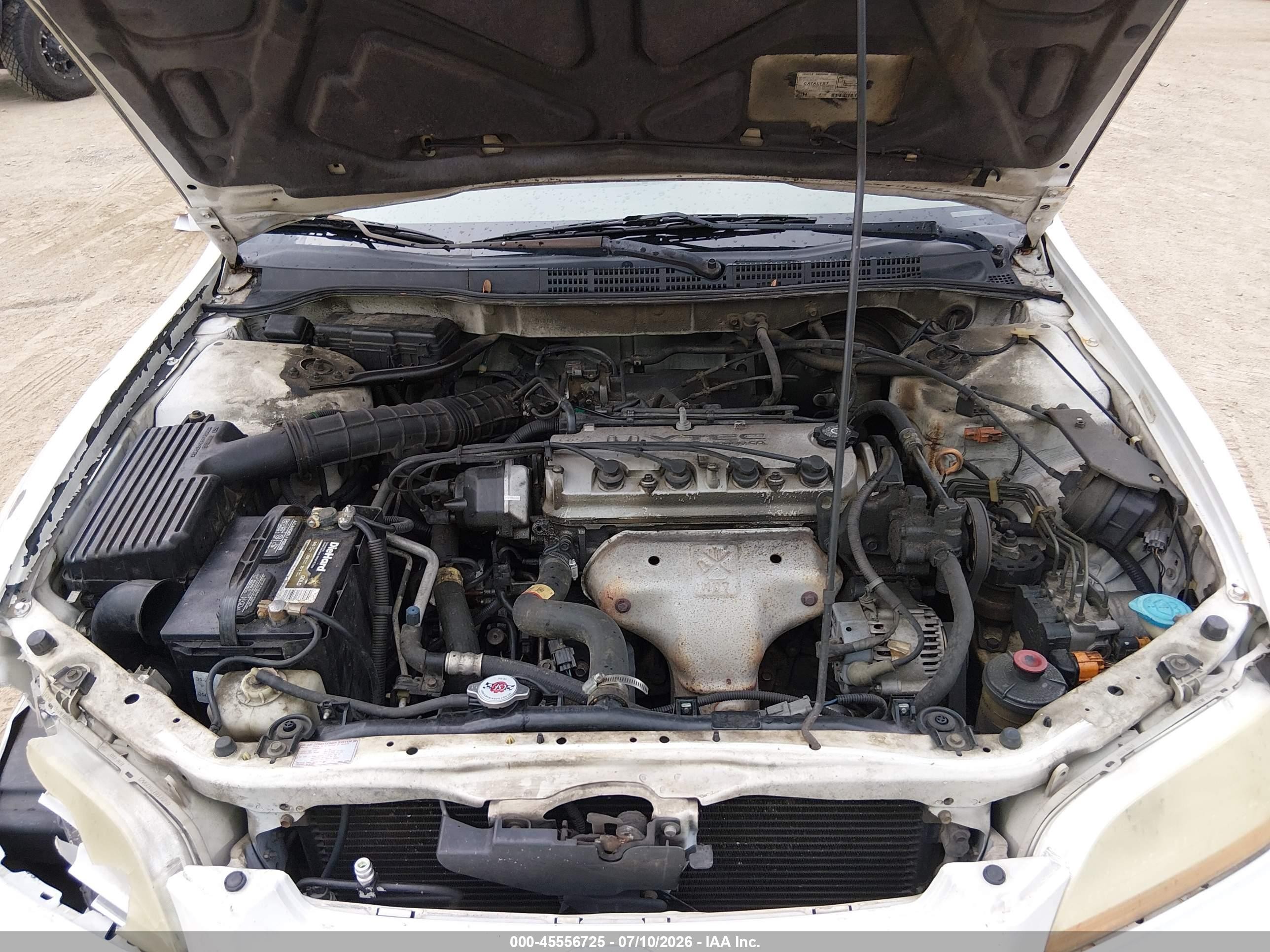 1998 Honda Accord Ex White vin: 1HGCG5659WA265058