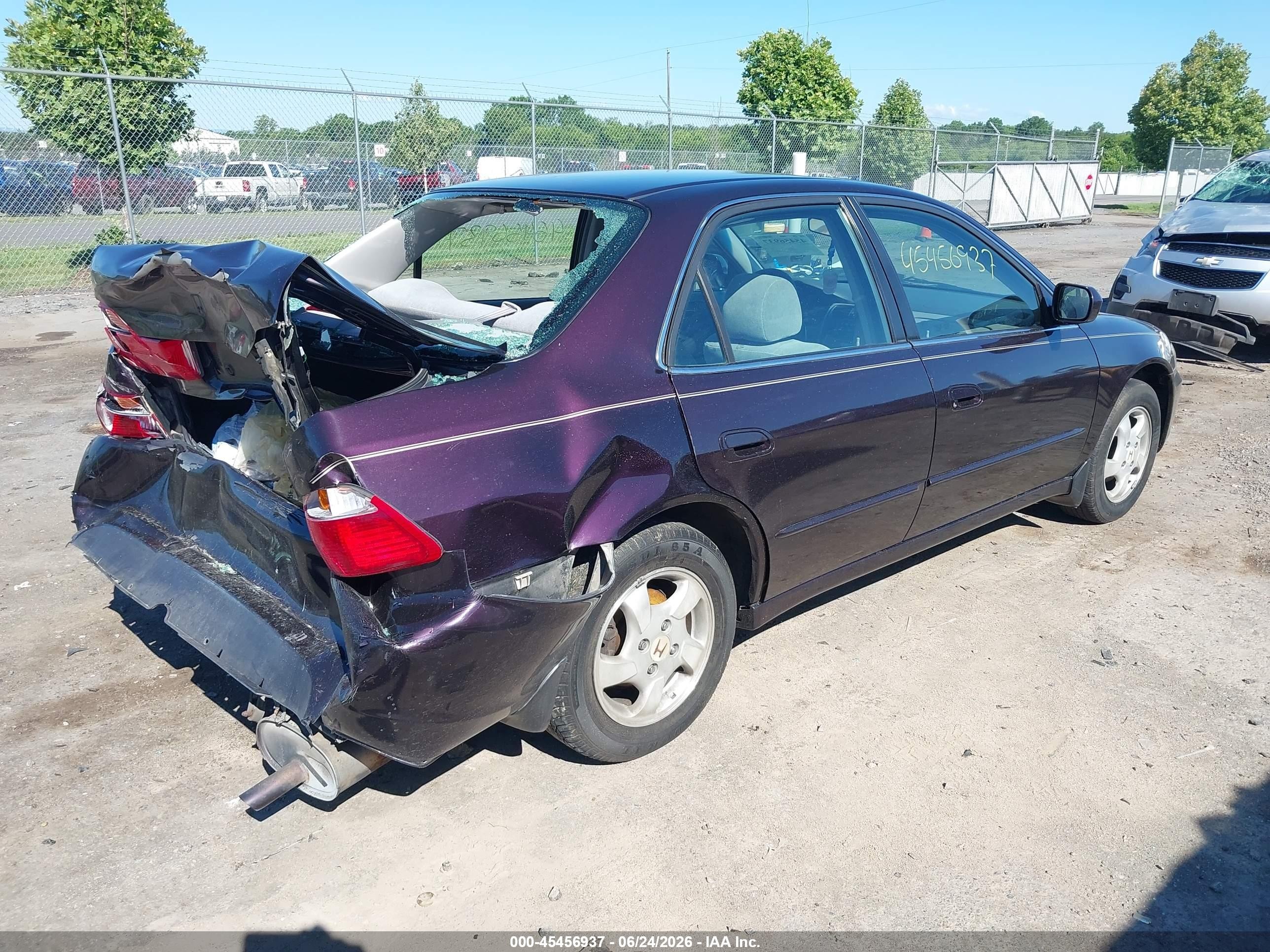 1999 Honda Accord Ex Фиолетовый vin: 1HGCG565XXA070958