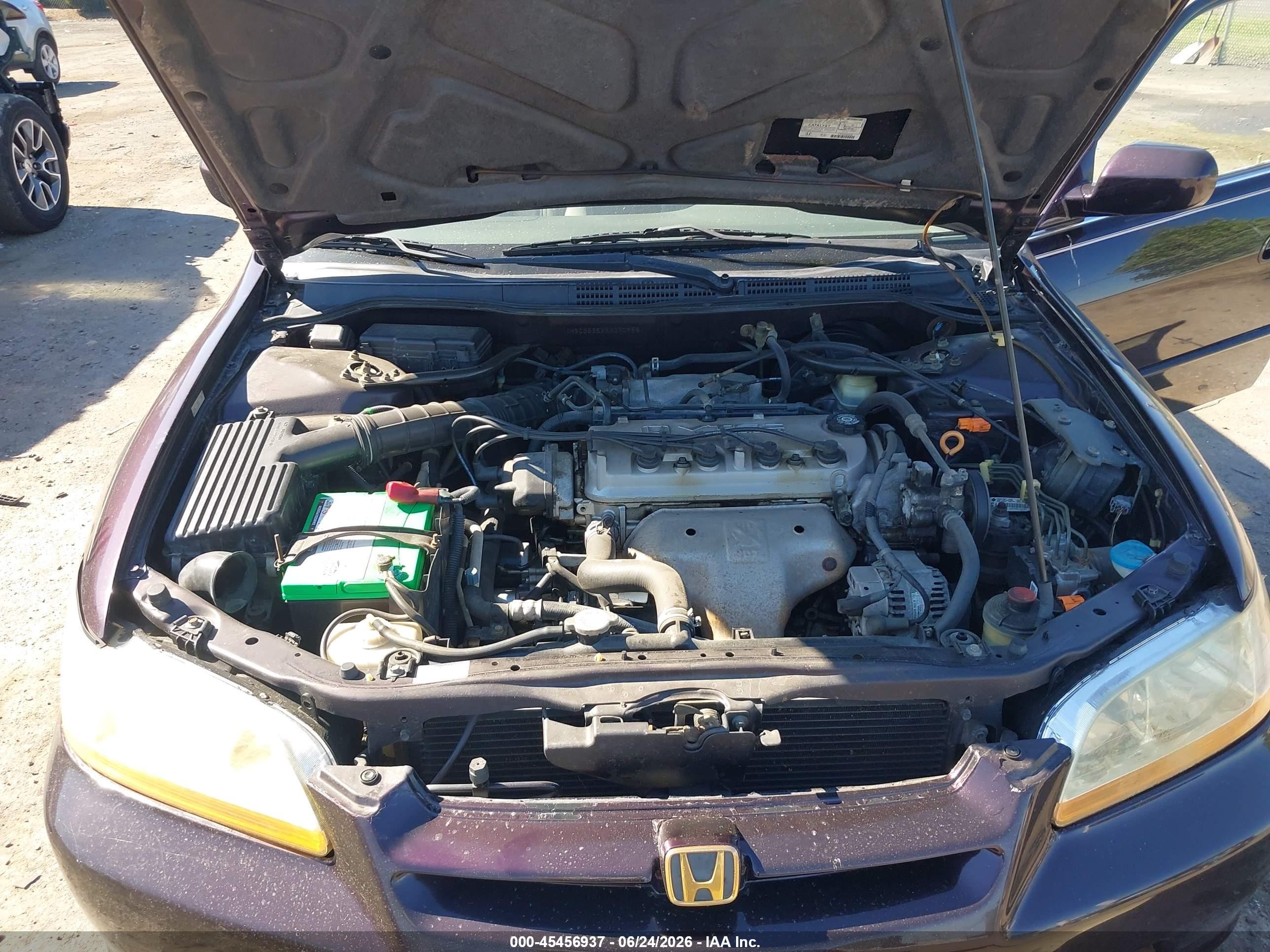 1999 Honda Accord Ex Фиолетовый vin: 1HGCG565XXA070958