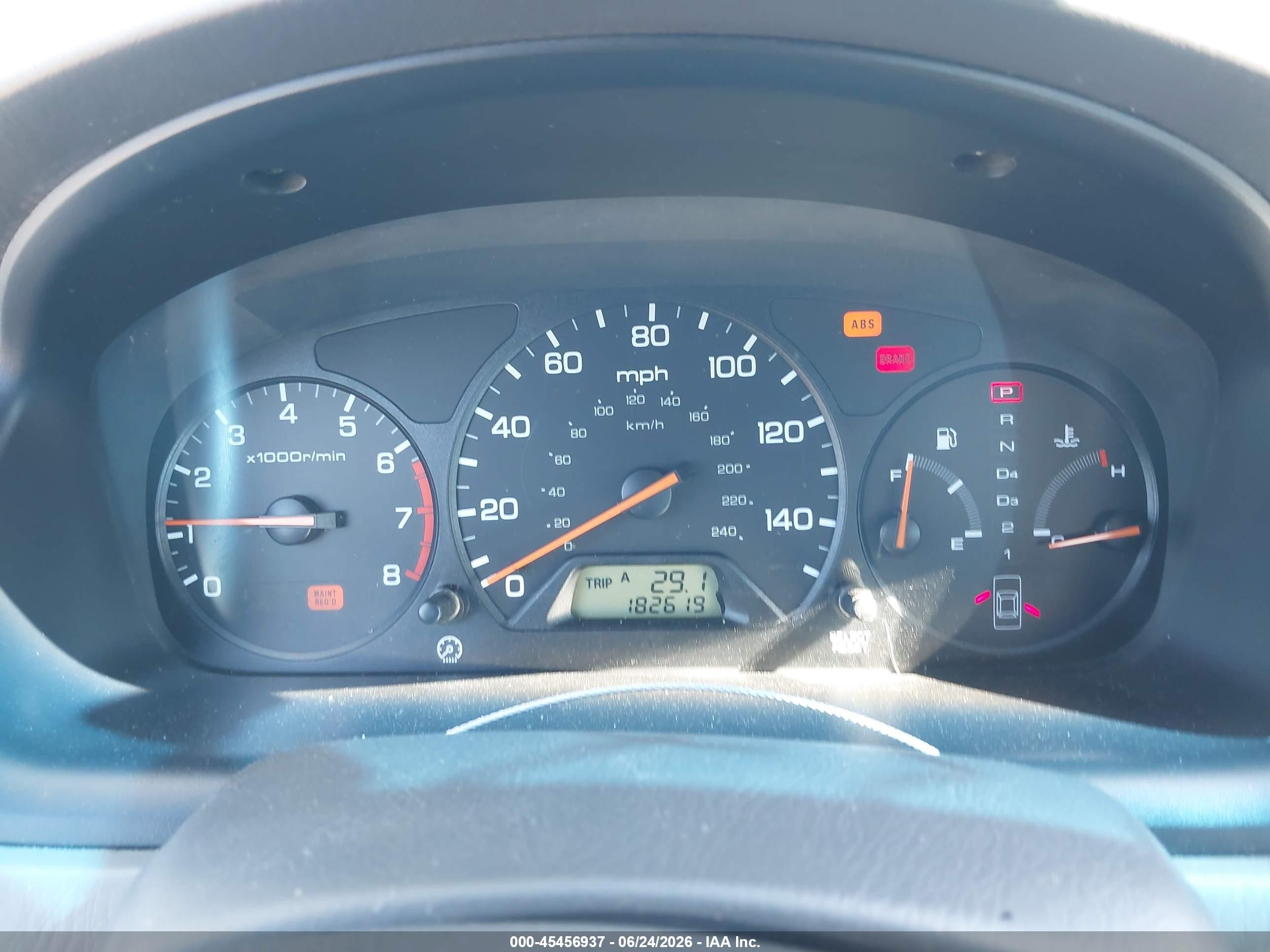 1999 Honda Accord Ex Фиолетовый vin: 1HGCG565XXA070958