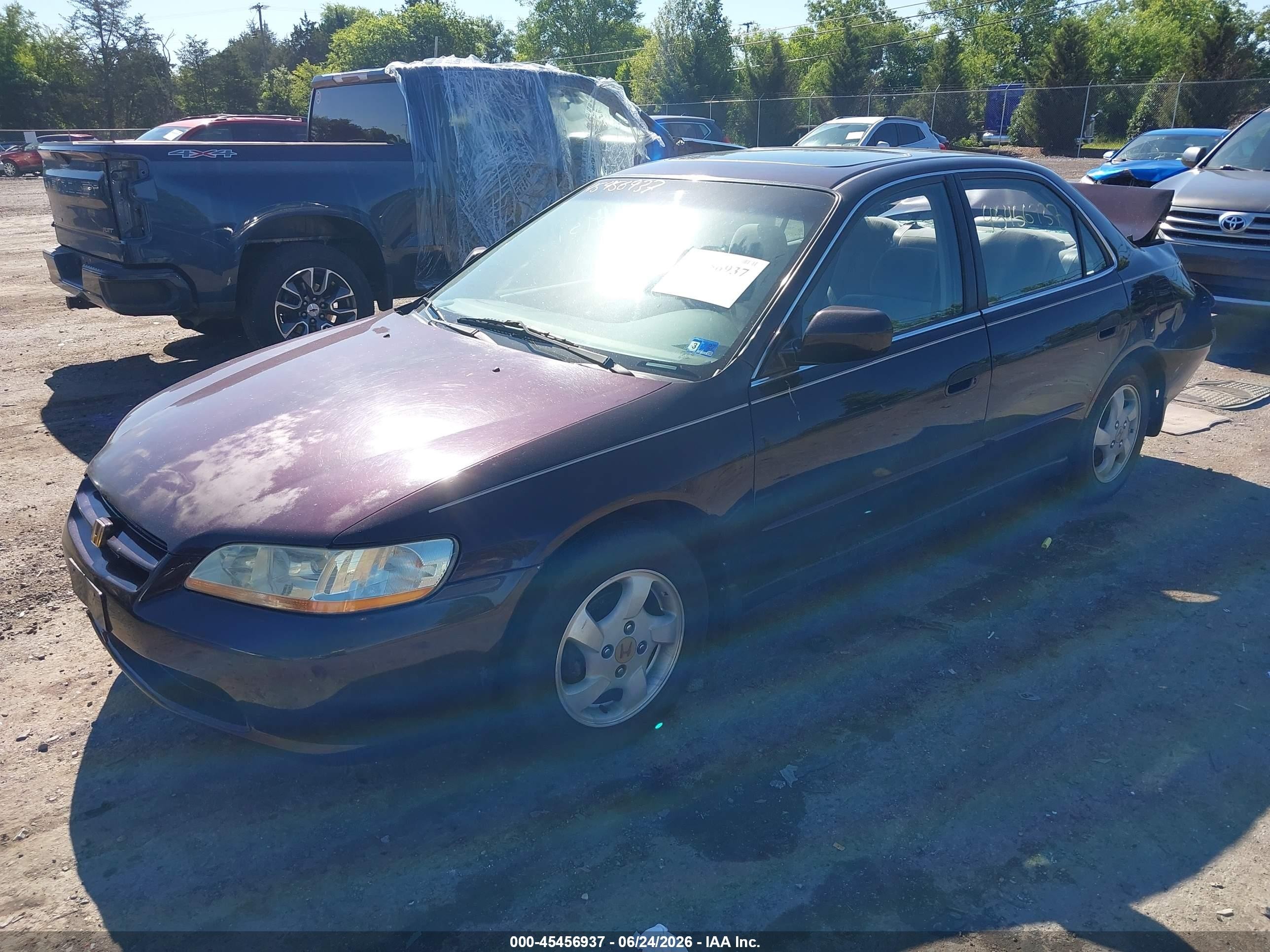 1999 Honda Accord Ex Фиолетовый vin: 1HGCG565XXA070958