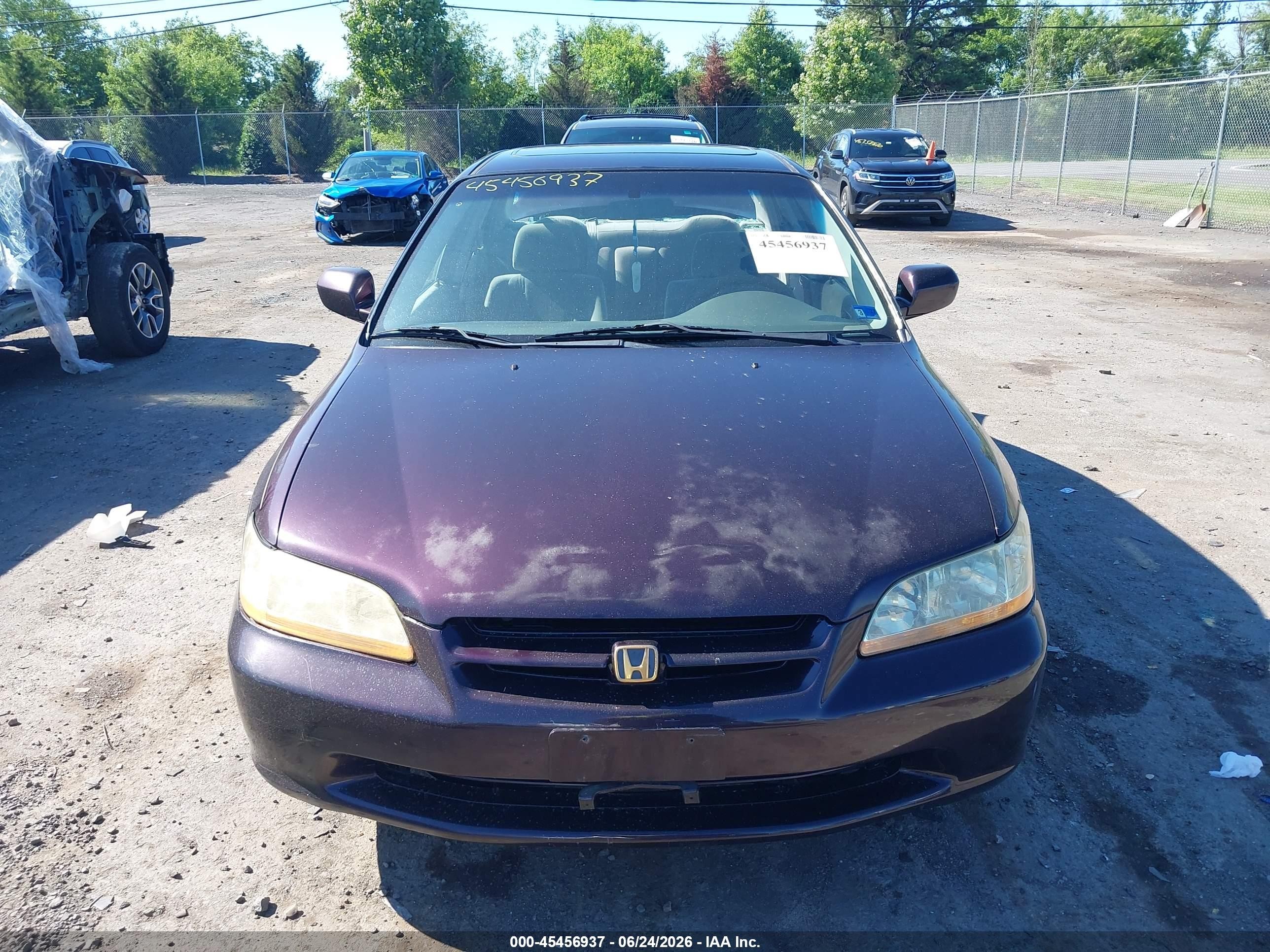 1999 Honda Accord Ex Фиолетовый vin: 1HGCG565XXA070958
