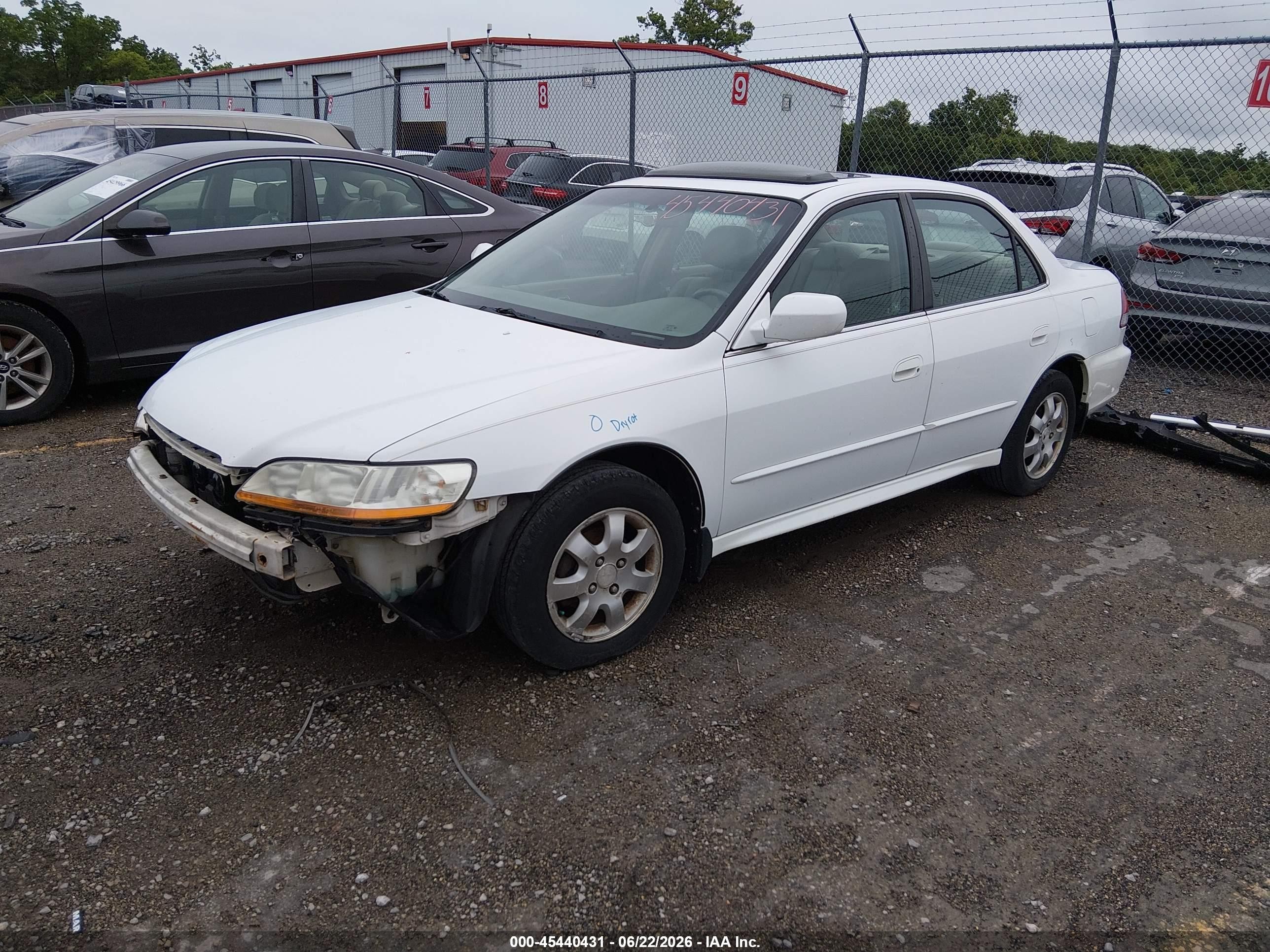 2002 Honda Accord 2.3 Ex Белый vin: 1HGCG56602A083221