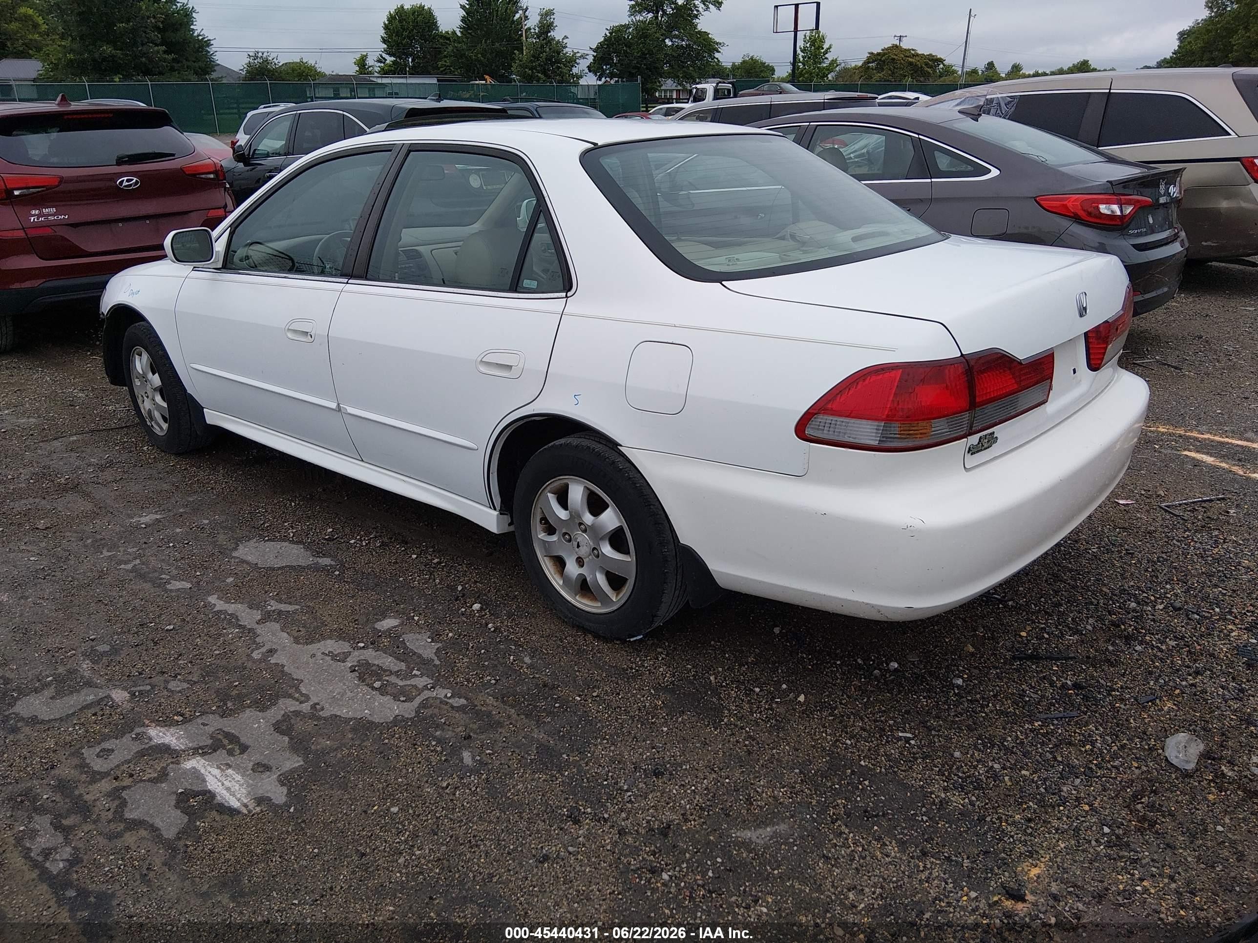 2002 Honda Accord 2.3 Ex Белый vin: 1HGCG56602A083221