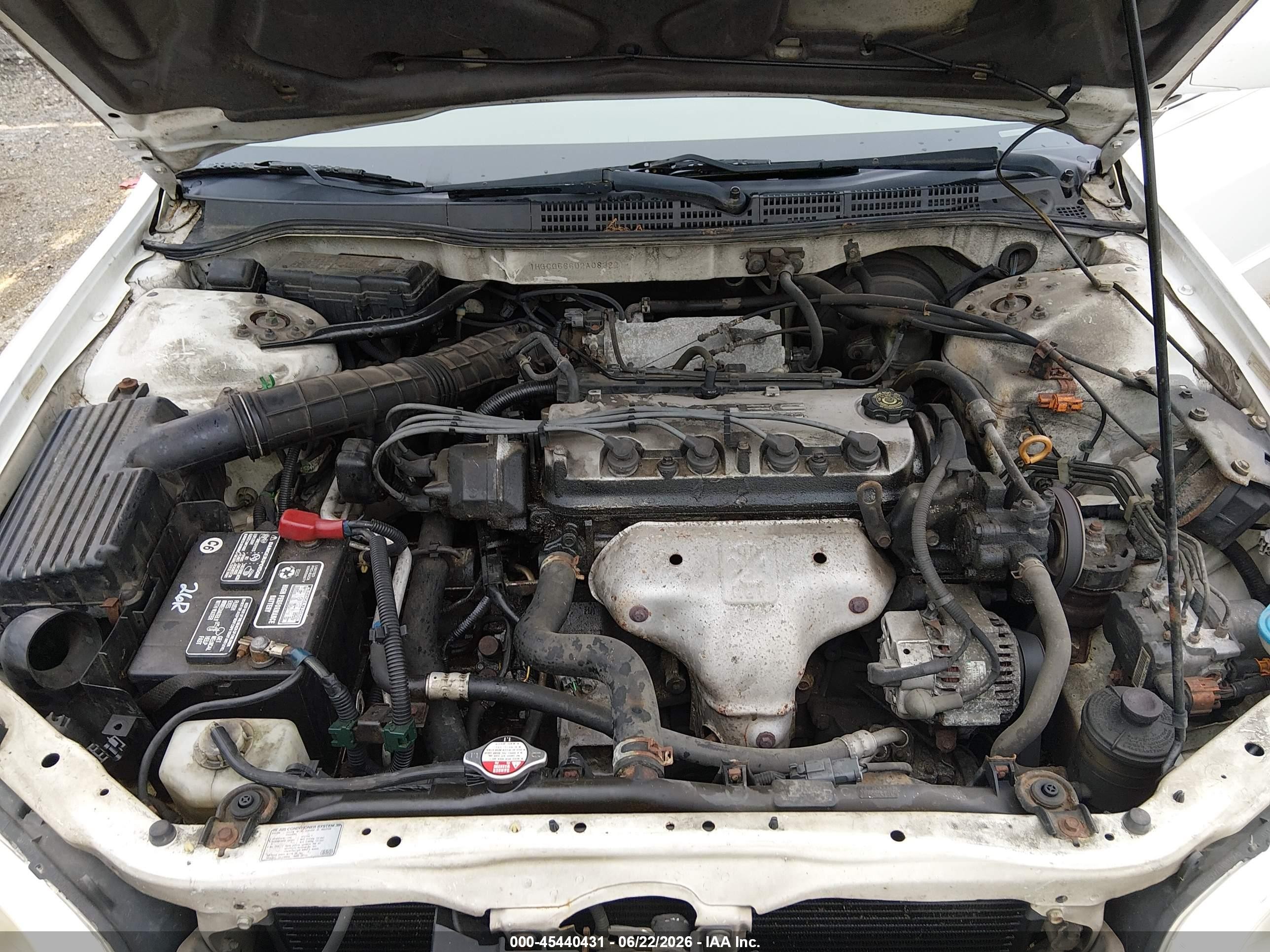 2002 Honda Accord 2.3 Ex Белый vin: 1HGCG56602A083221