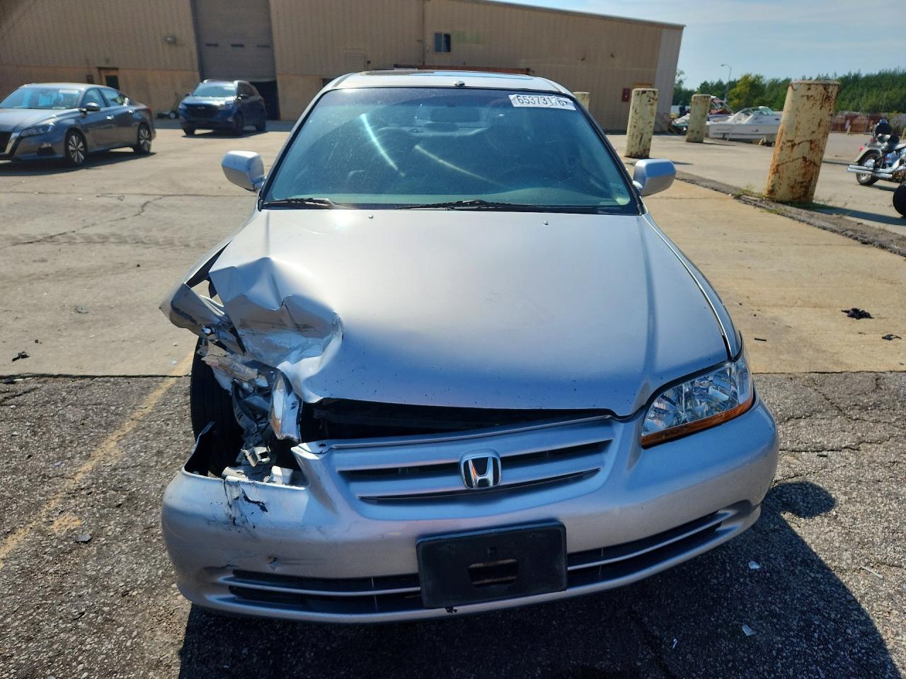 2001 Honda Accord Ex Silver vin: 1HGCG56611A146356