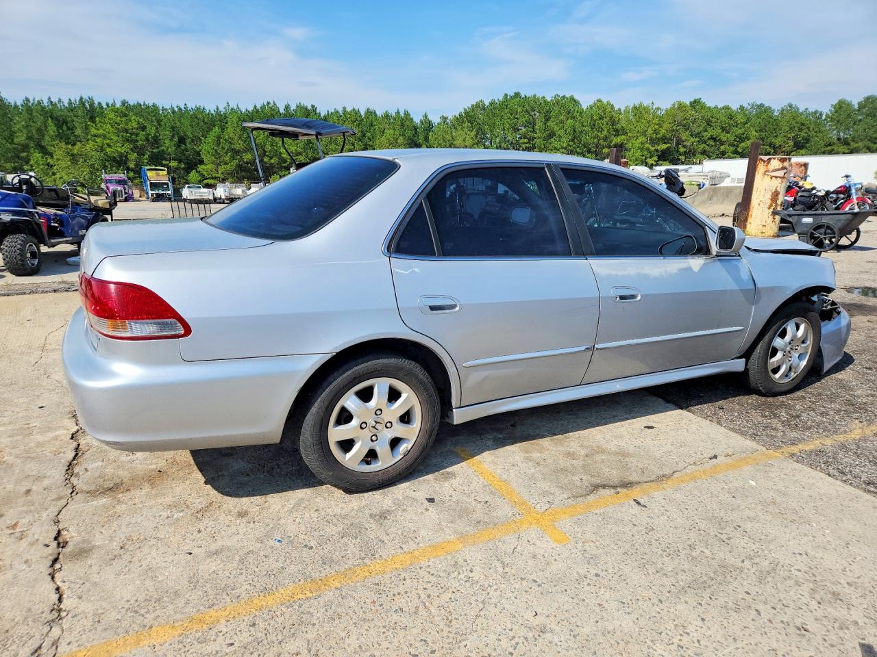 2001 Honda Accord Ex Silver vin: 1HGCG56611A146356