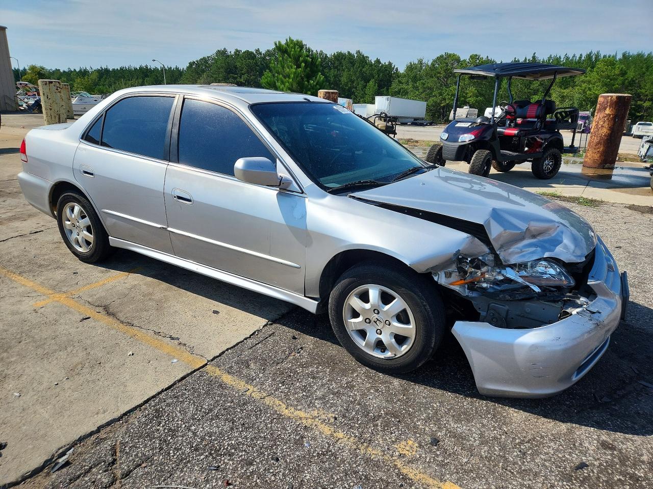 2001 Honda Accord Ex Silver vin: 1HGCG56611A146356
