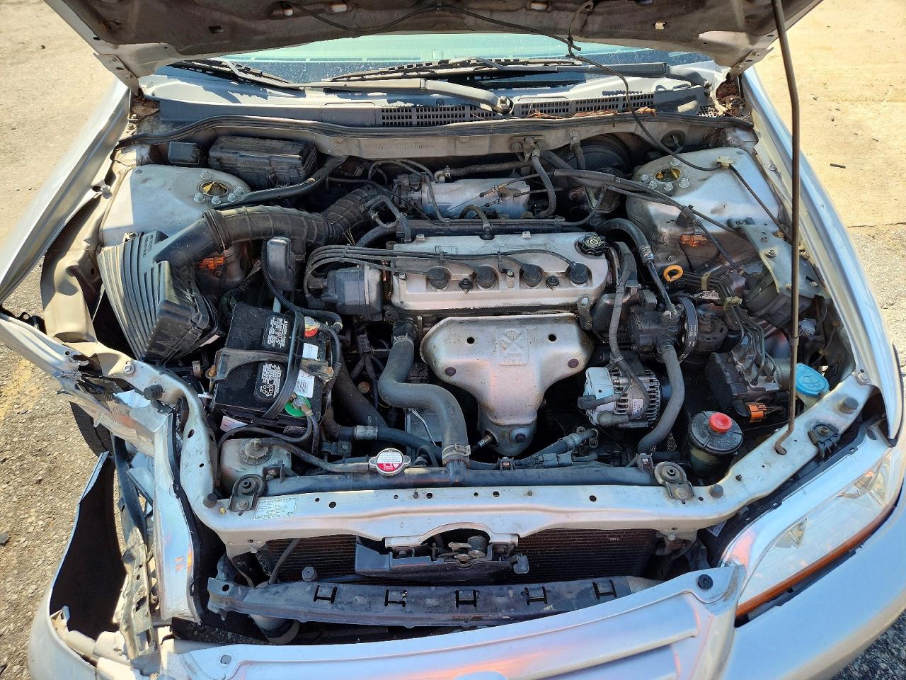2001 Honda Accord Ex Silver vin: 1HGCG56611A146356