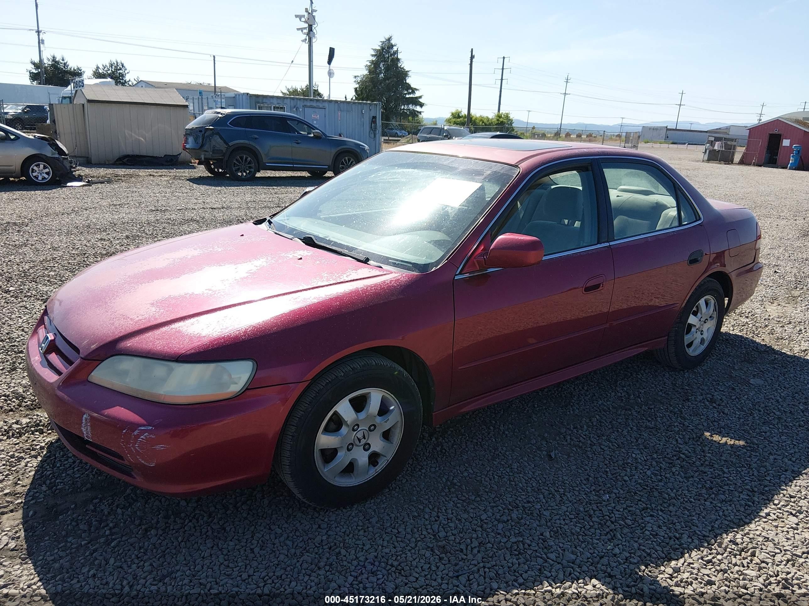 2001 Honda Accord 2.3 Ex Red vin: 1HGCG56631A003313