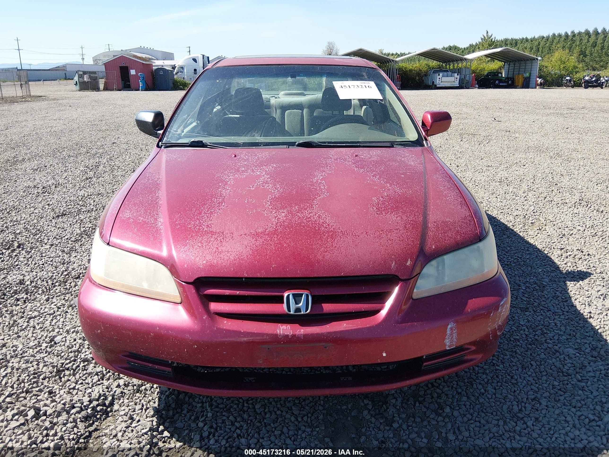 2001 Honda Accord 2.3 Ex Red vin: 1HGCG56631A003313
