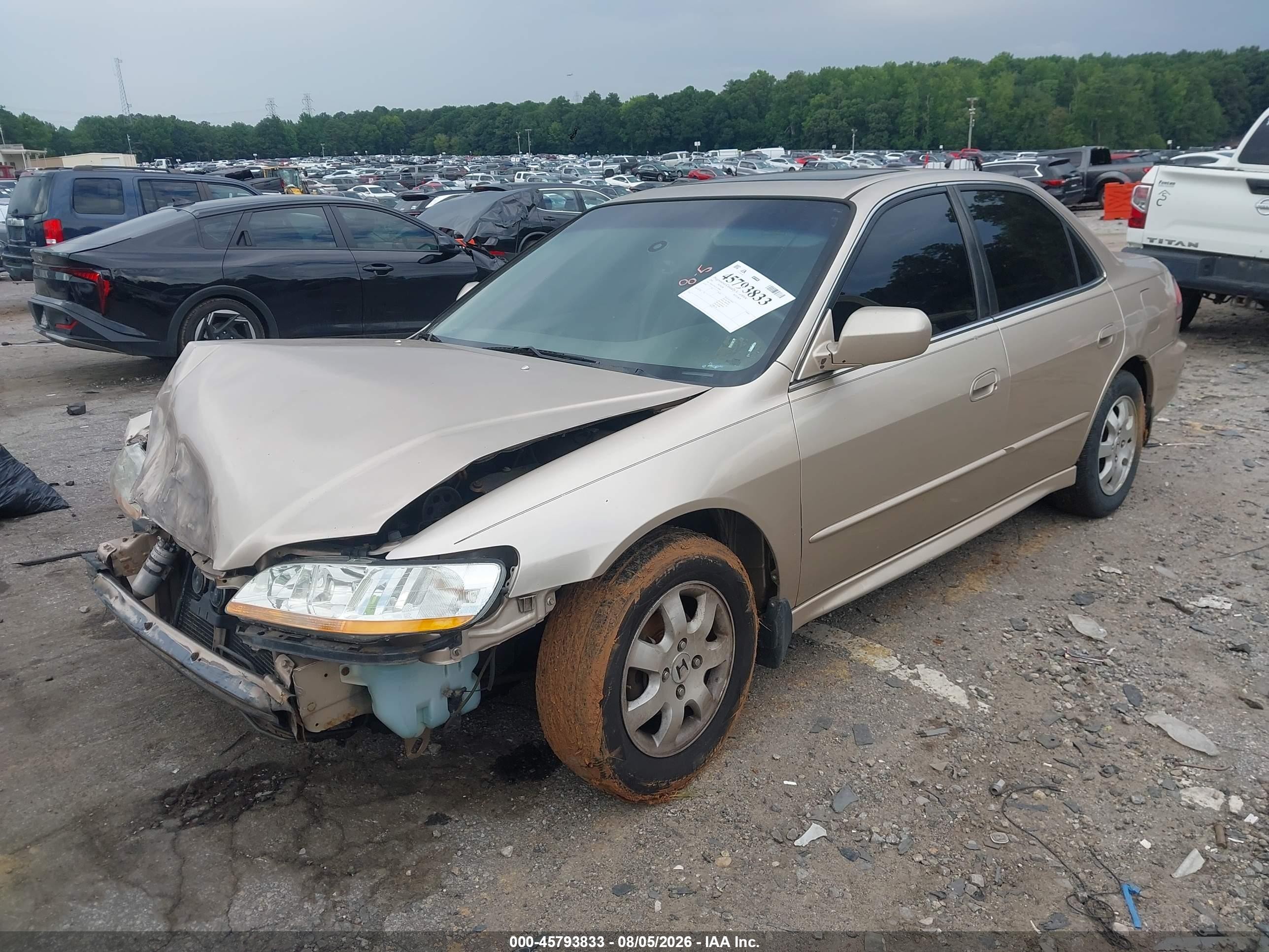 2001 Honda Accord 2.3 Ex Желто-коричневый vin: 1HGCG56631A038966