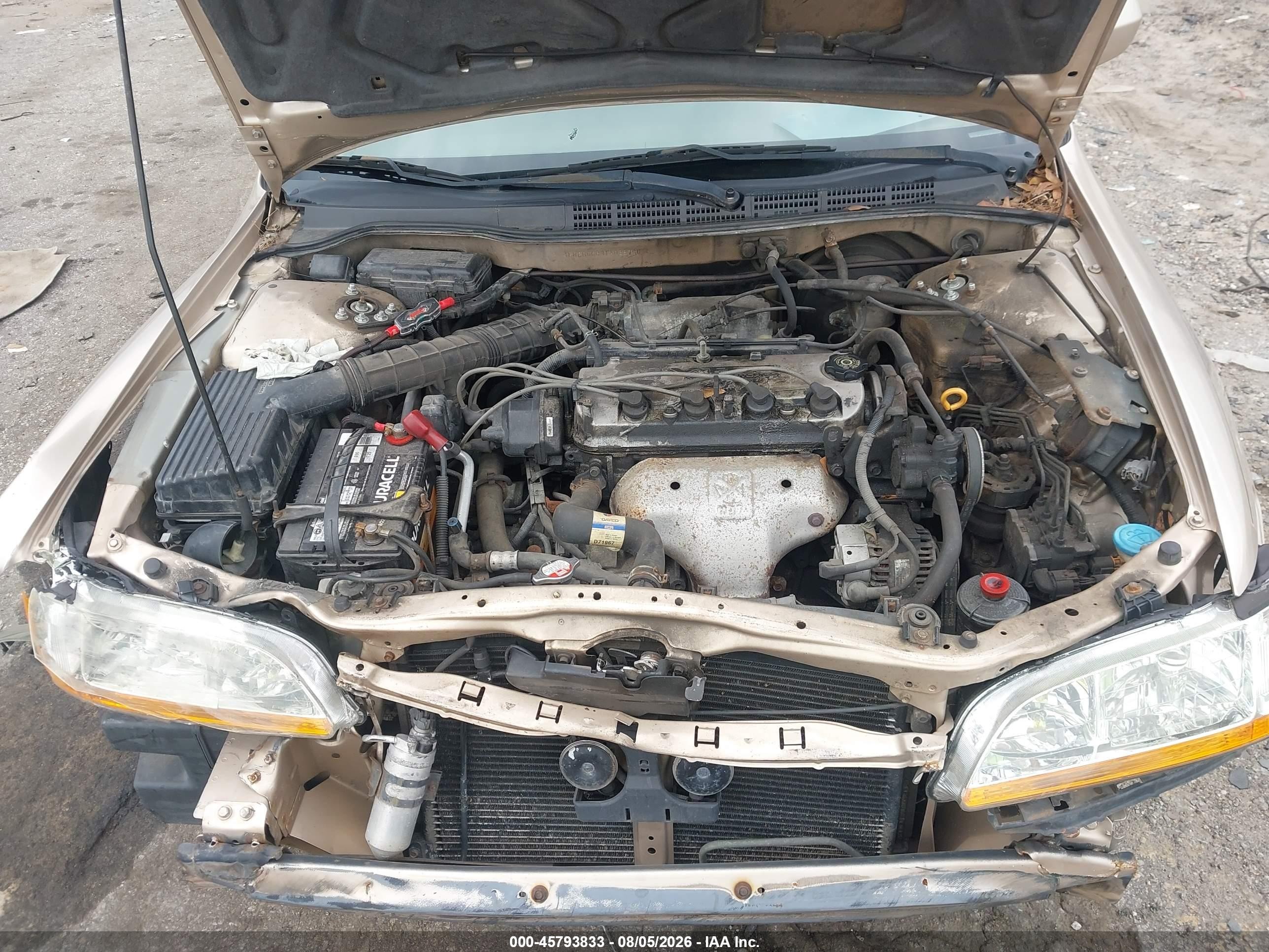 2001 Honda Accord 2.3 Ex Желто-коричневый vin: 1HGCG56631A038966