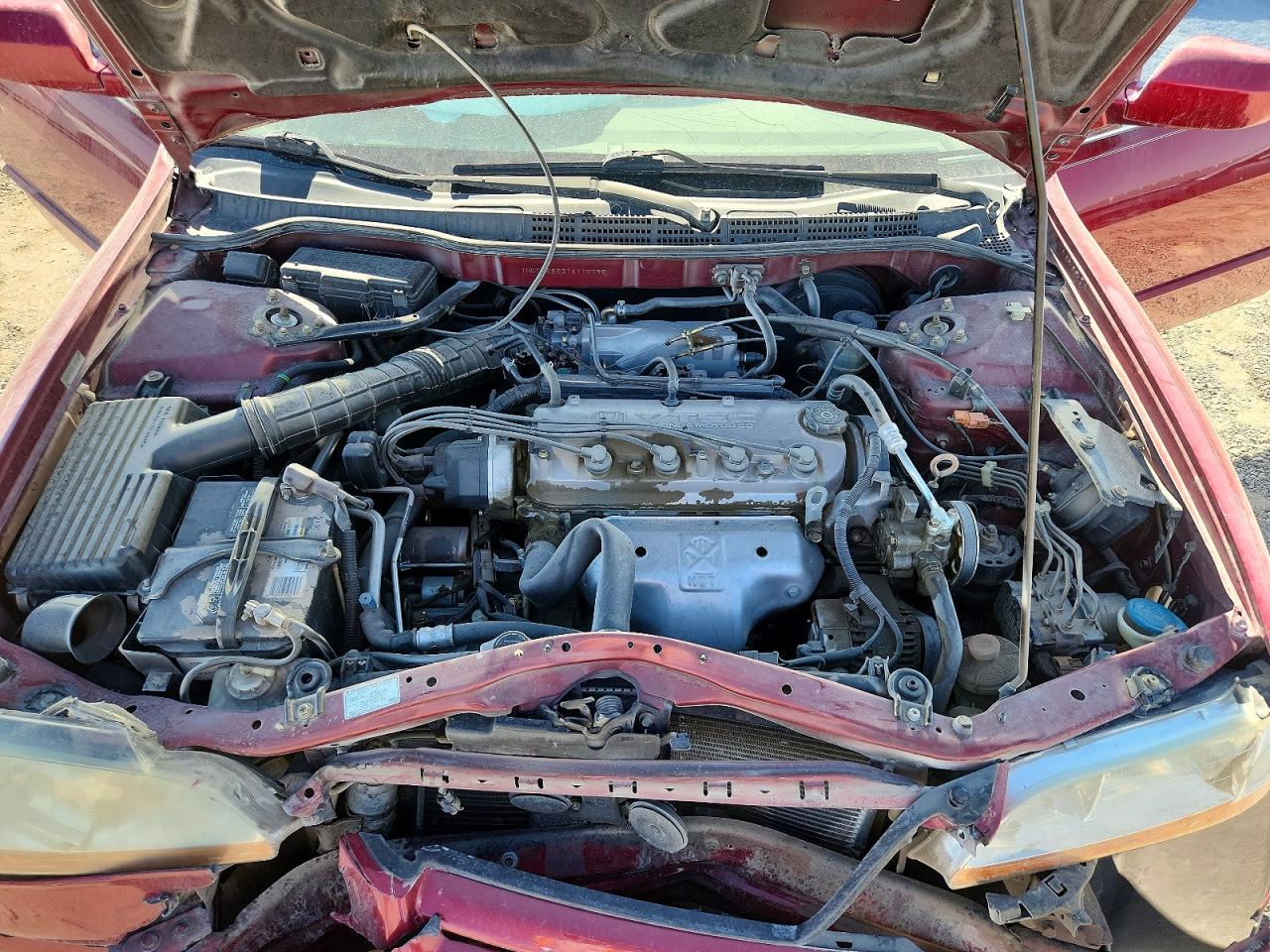 2001 Honda Accord Ex Red vin: 1HGCG56631A110796