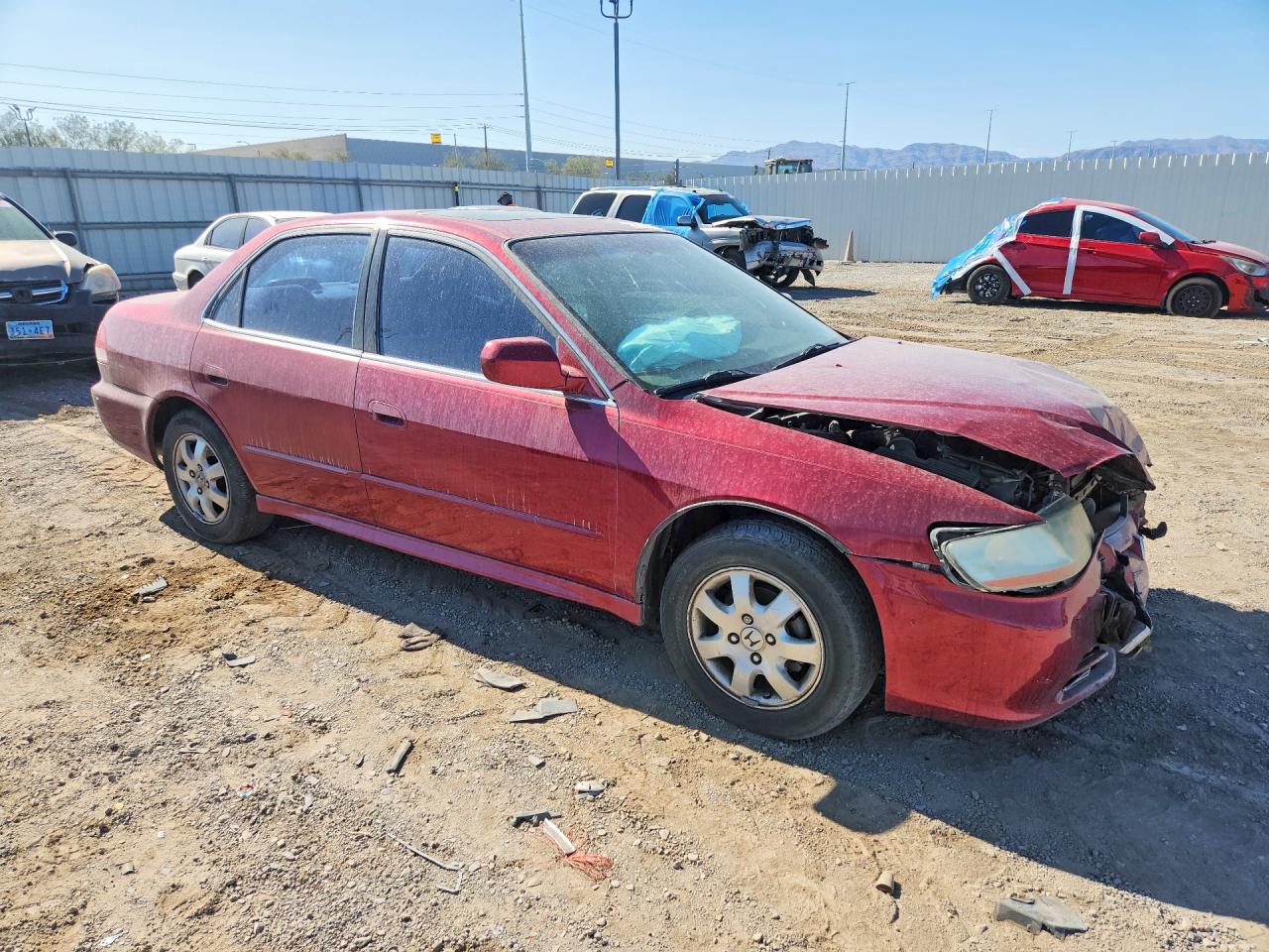 2001 Honda Accord Ex Red vin: 1HGCG56631A110796
