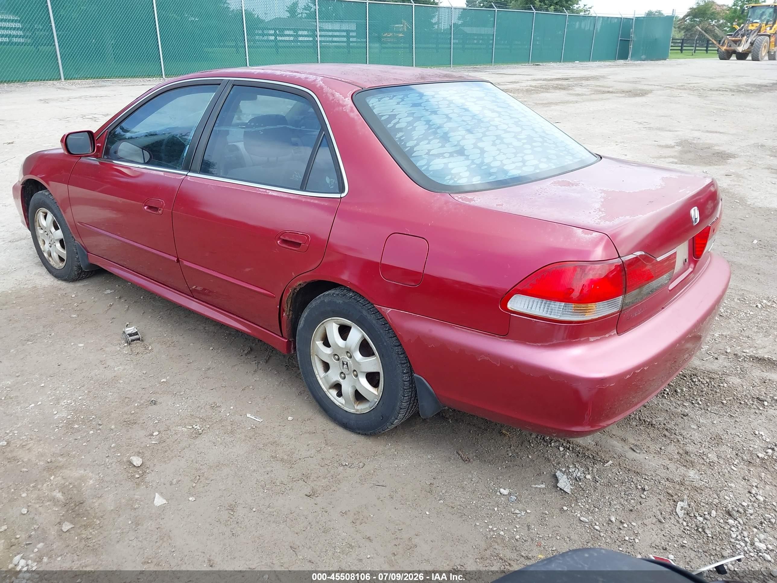 2002 Honda Accord 2.3 Ex Red vin: 1HGCG566328083293