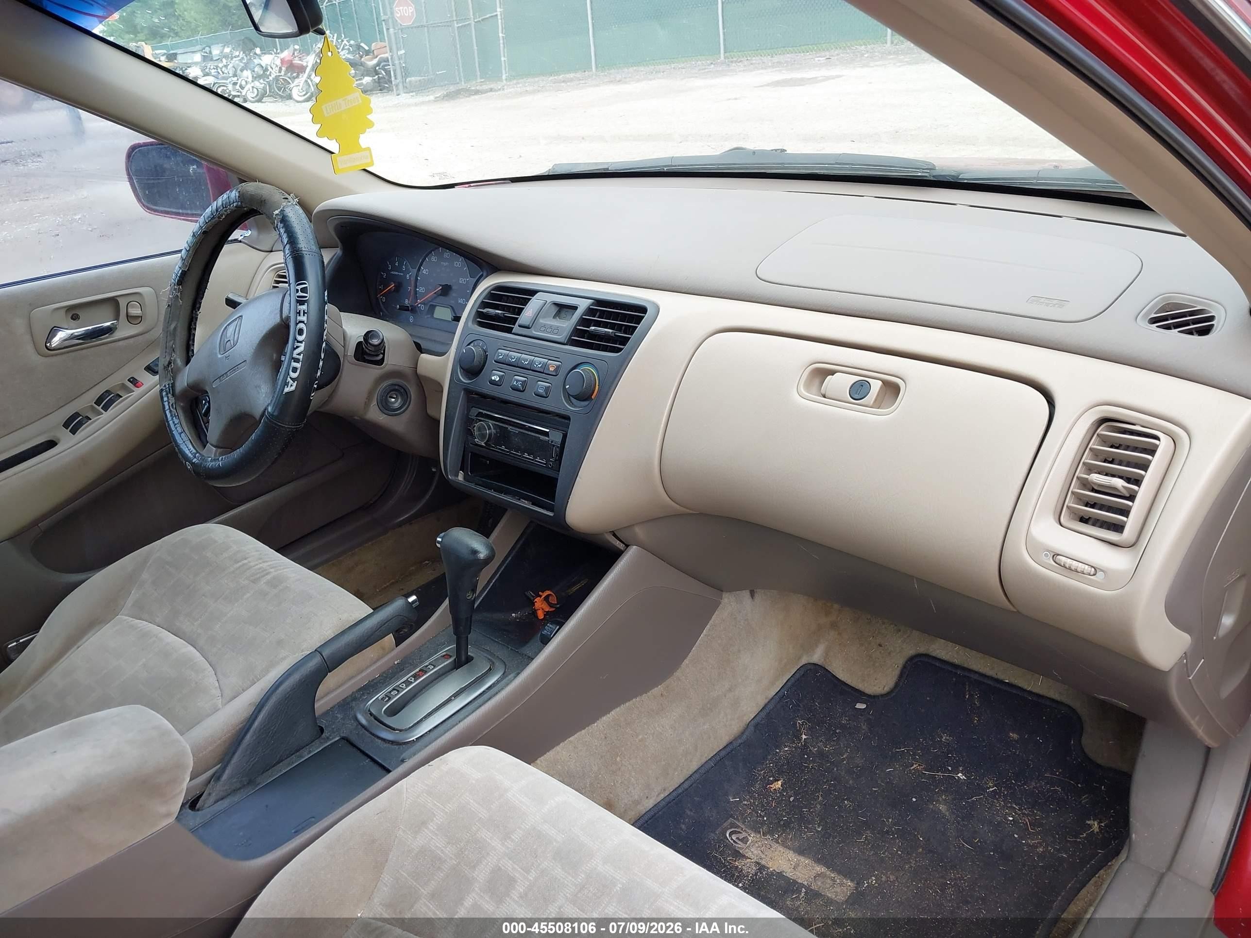2002 Honda Accord 2.3 Ex Red vin: 1HGCG566328083293