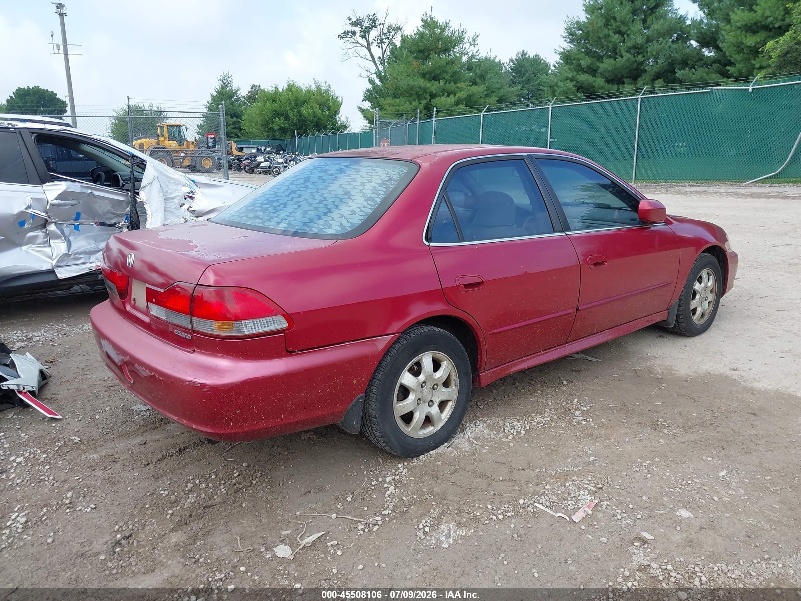 2002 Honda Accord 2.3 Ex Red vin: 1HGCG566328083293