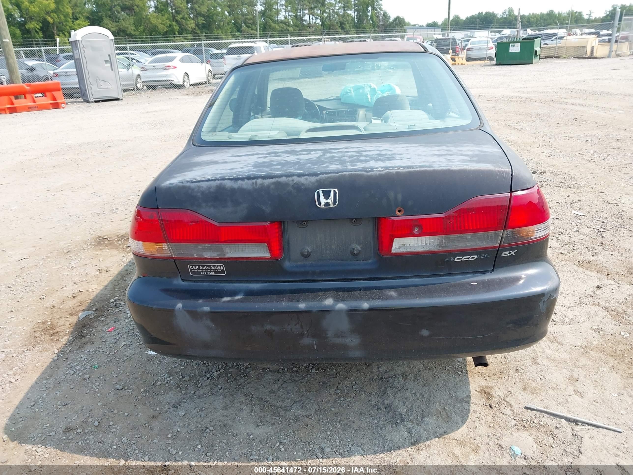 2002 Honda Accord 2.3 Ex Green vin: 1HGCG56632A114462