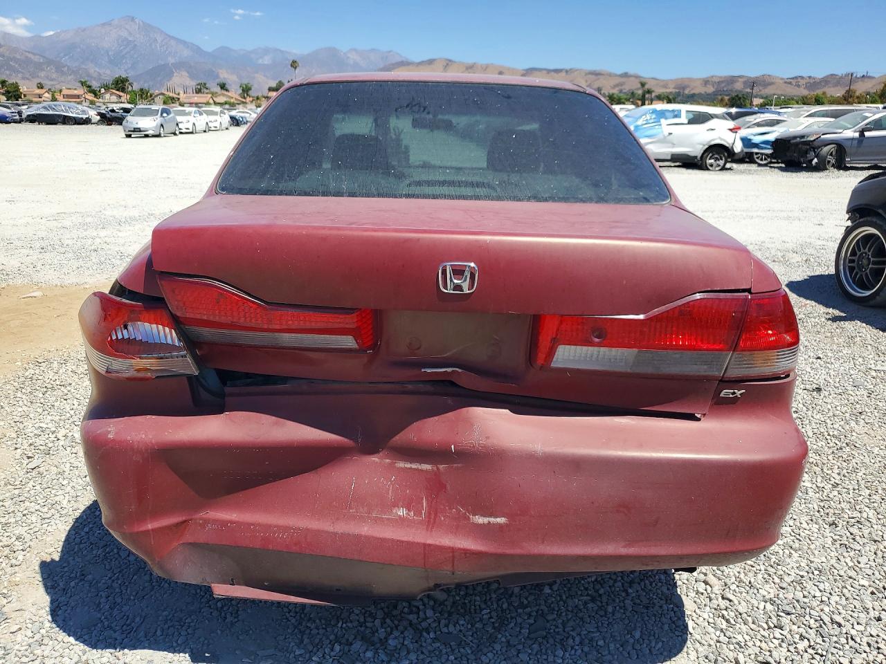 2002 Honda Accord Ex Red vin: 1HGCG56642A041117