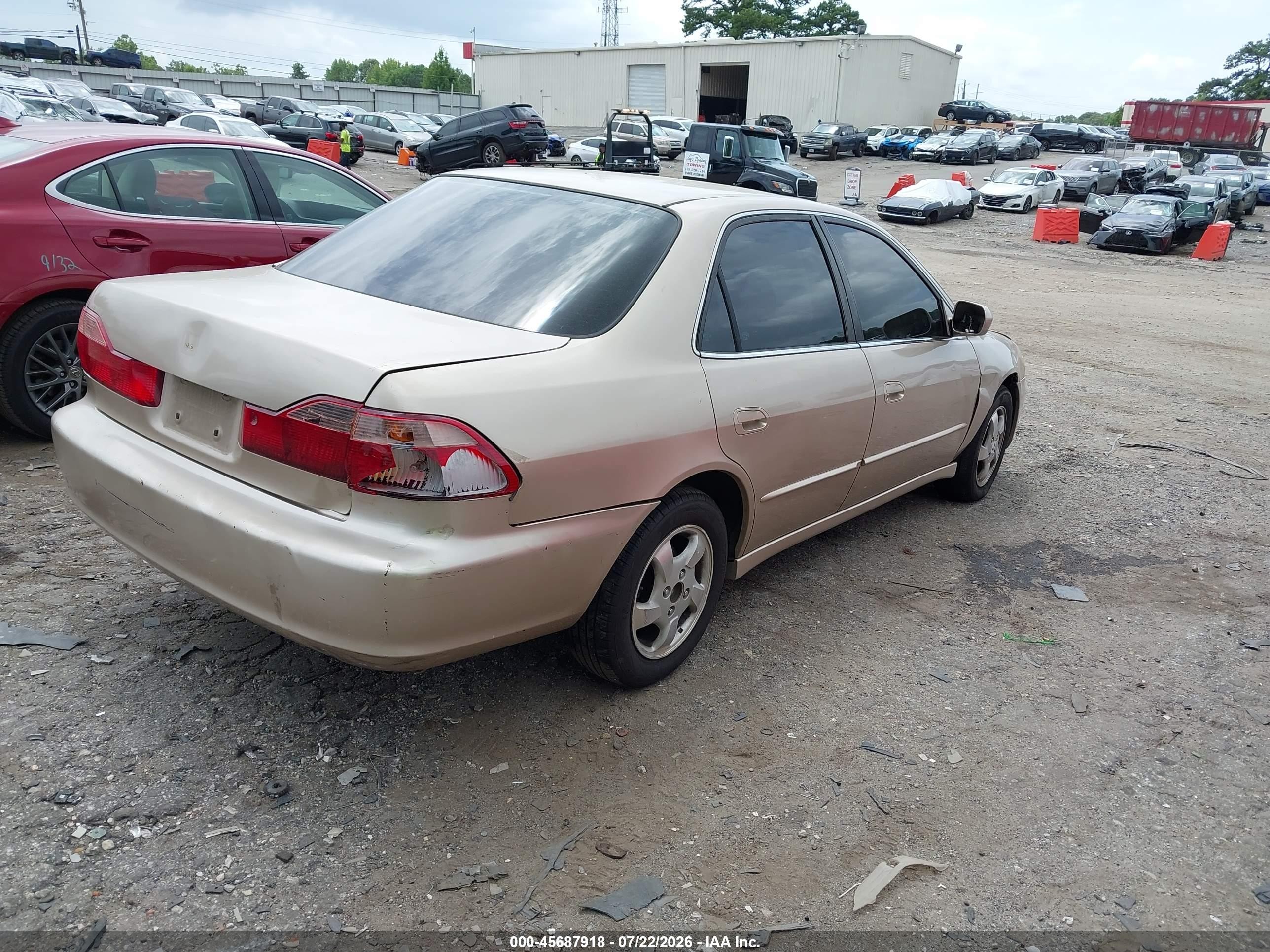 2000 Honda Accord 2.3 Ex Brown vin: 1HGCG5665YA106906