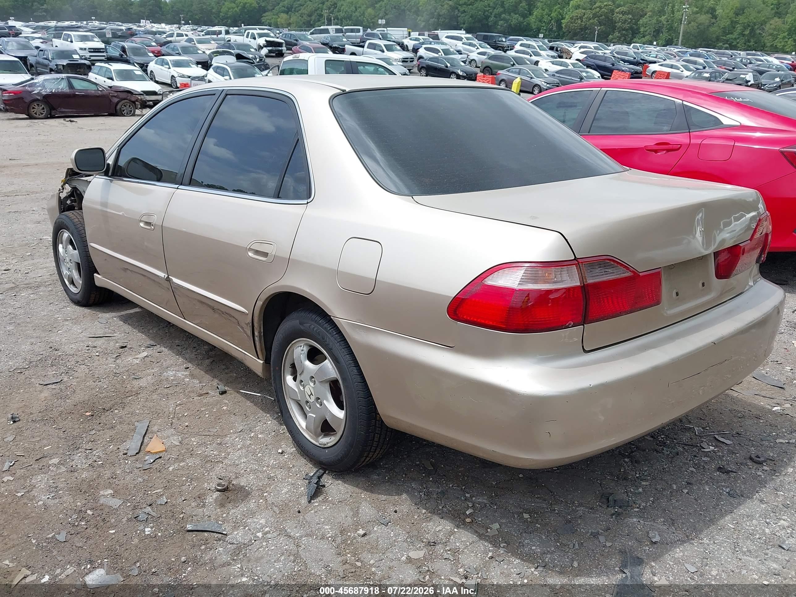 2000 Honda Accord 2.3 Ex Brown vin: 1HGCG5665YA106906