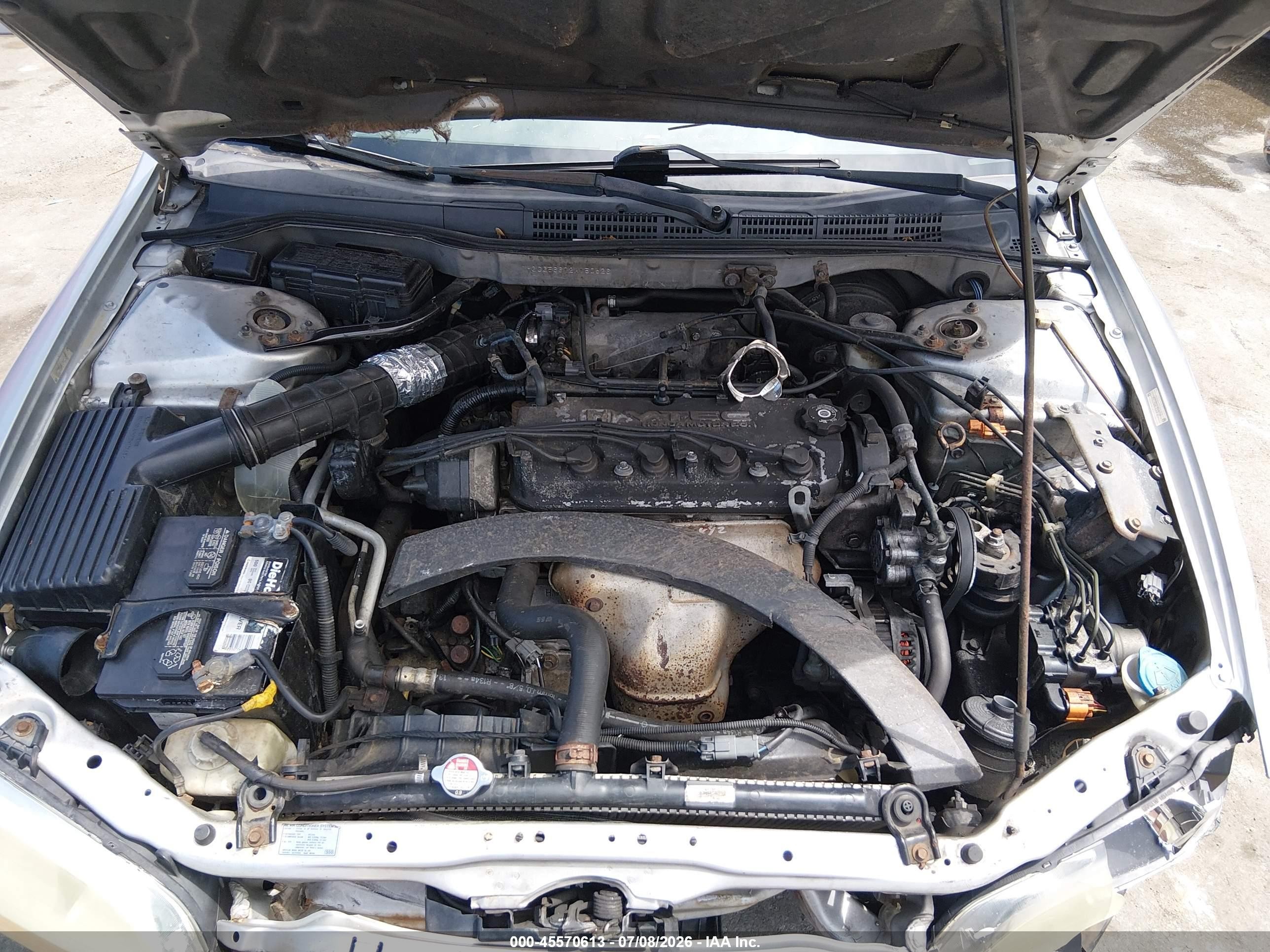 2002 Honda Accord 2.3 Ex Silver vin: 1HGCG56672A150526
