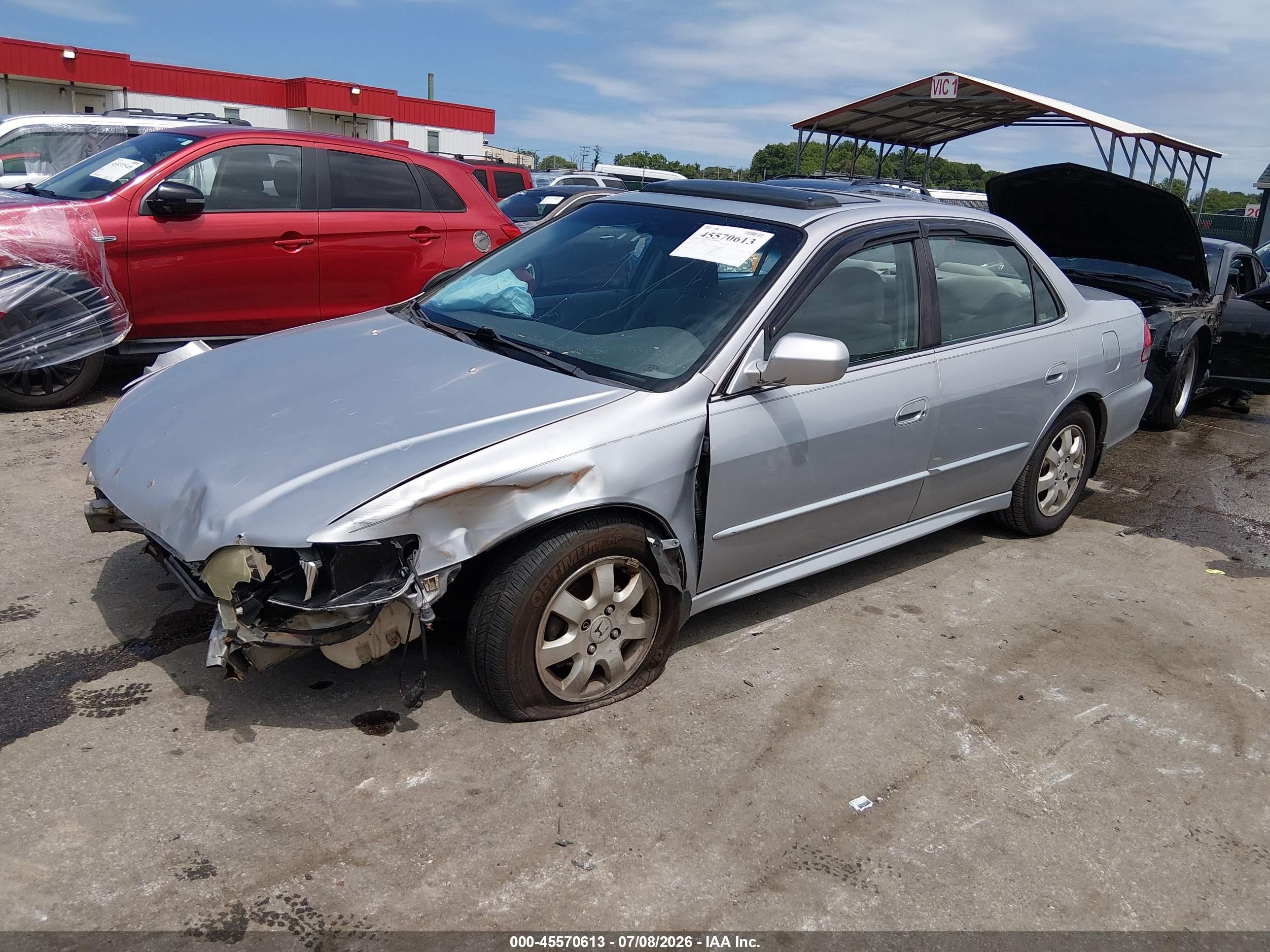 2002 Honda Accord 2.3 Ex Silver vin: 1HGCG56672A150526