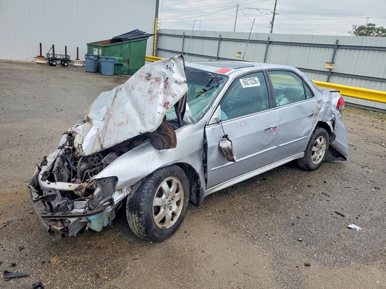 2002 Honda Accord Ex Серебряный vin: 1HGCG56692A156523