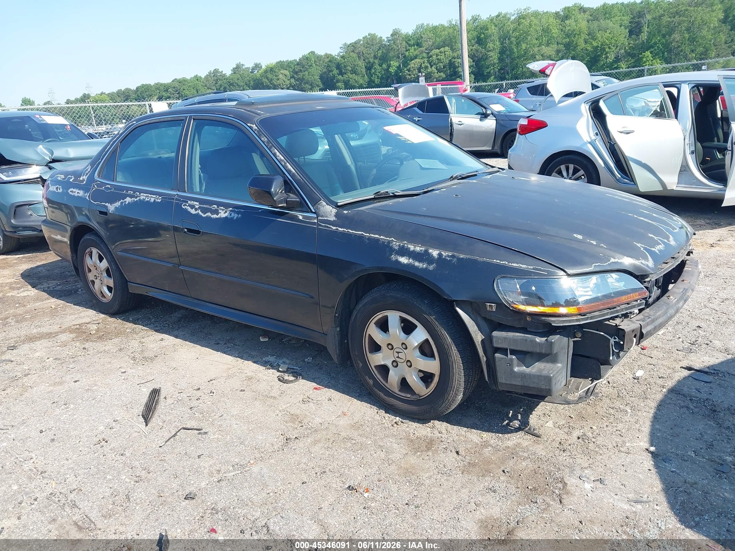2002 Honda Accord 2.3 Ex Black vin: 1HGCG566X2A114555