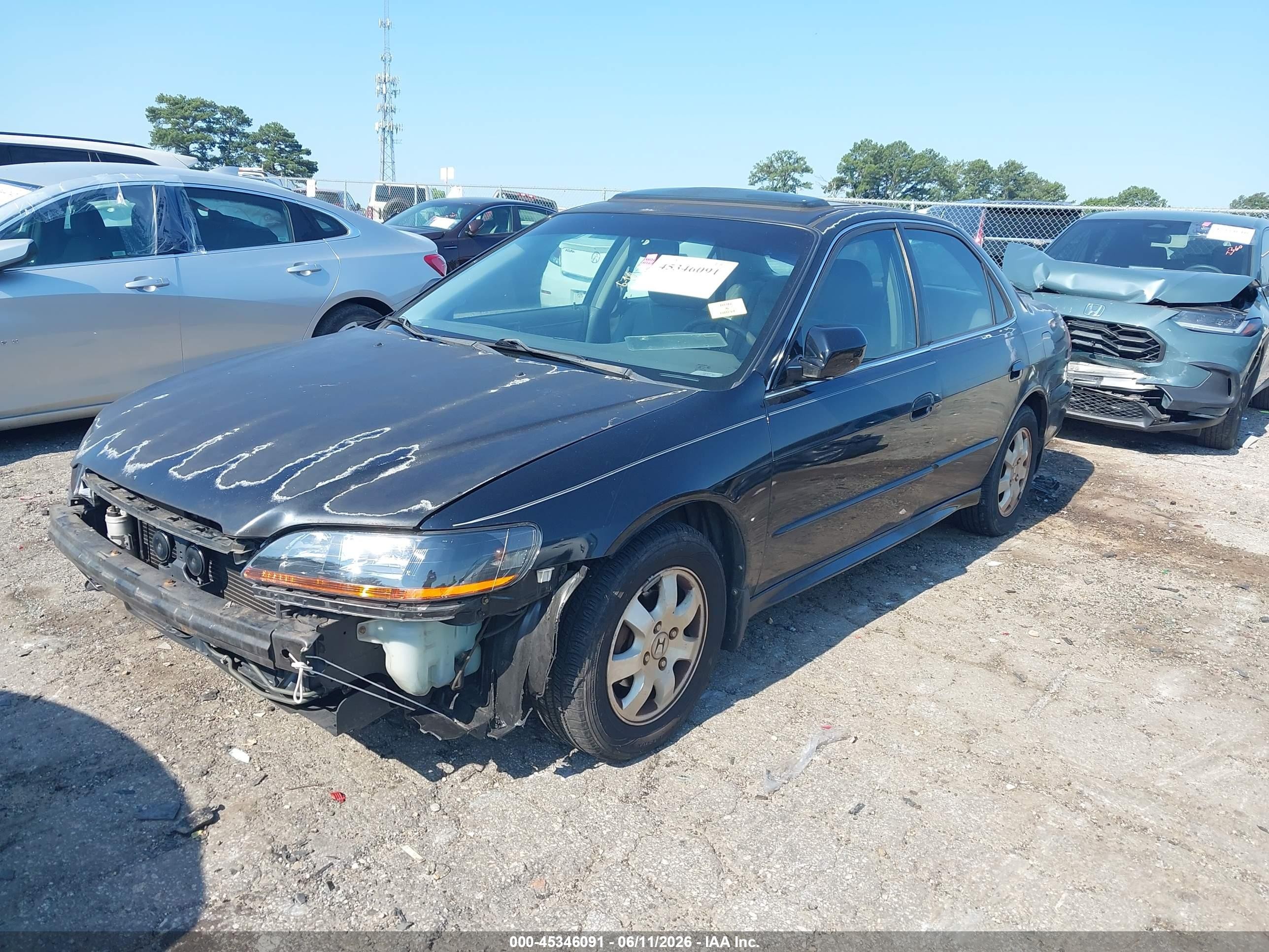 2002 Honda Accord 2.3 Ex Black vin: 1HGCG566X2A114555