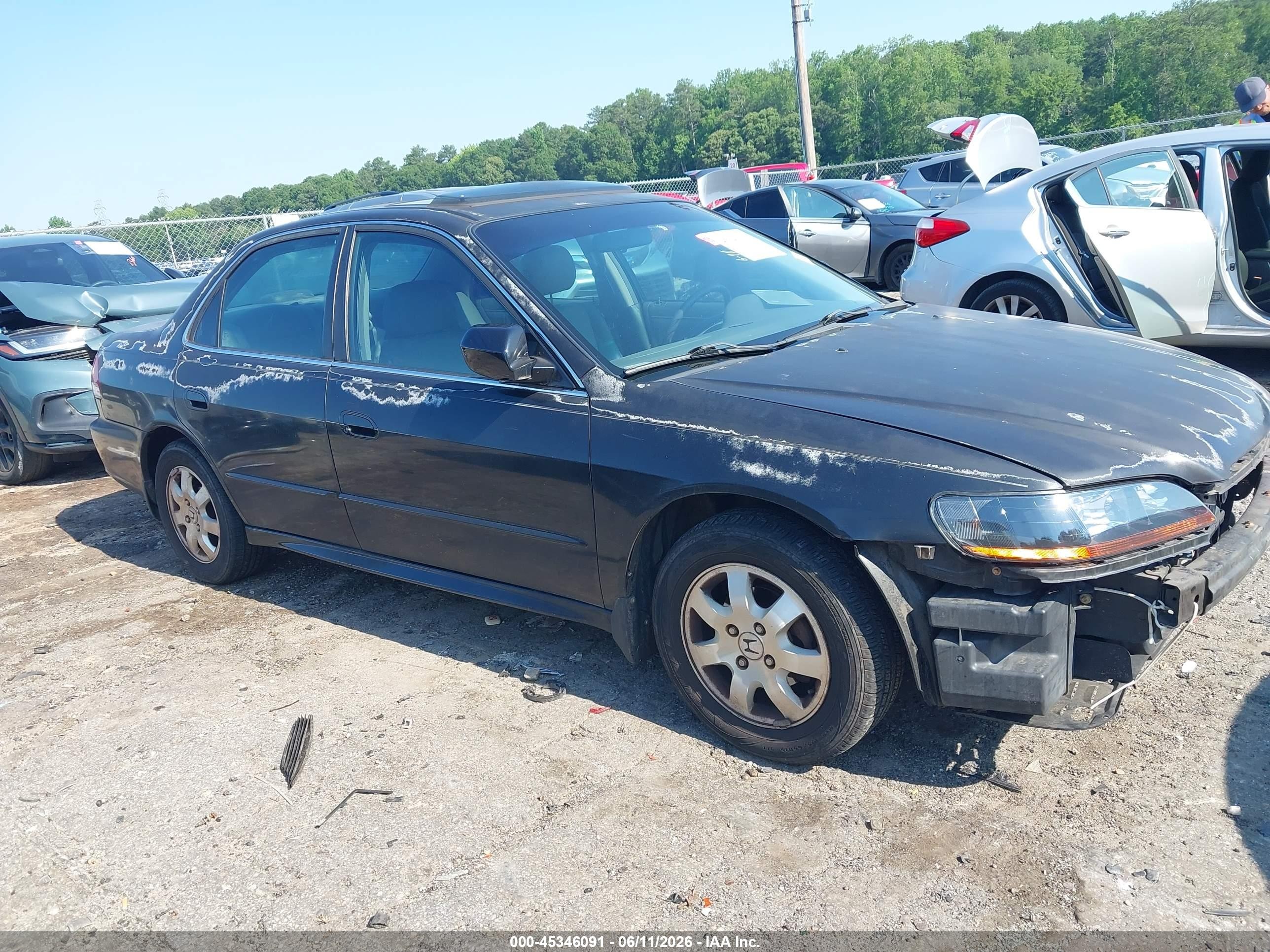 2002 Honda Accord 2.3 Ex Black vin: 1HGCG566X2A114555