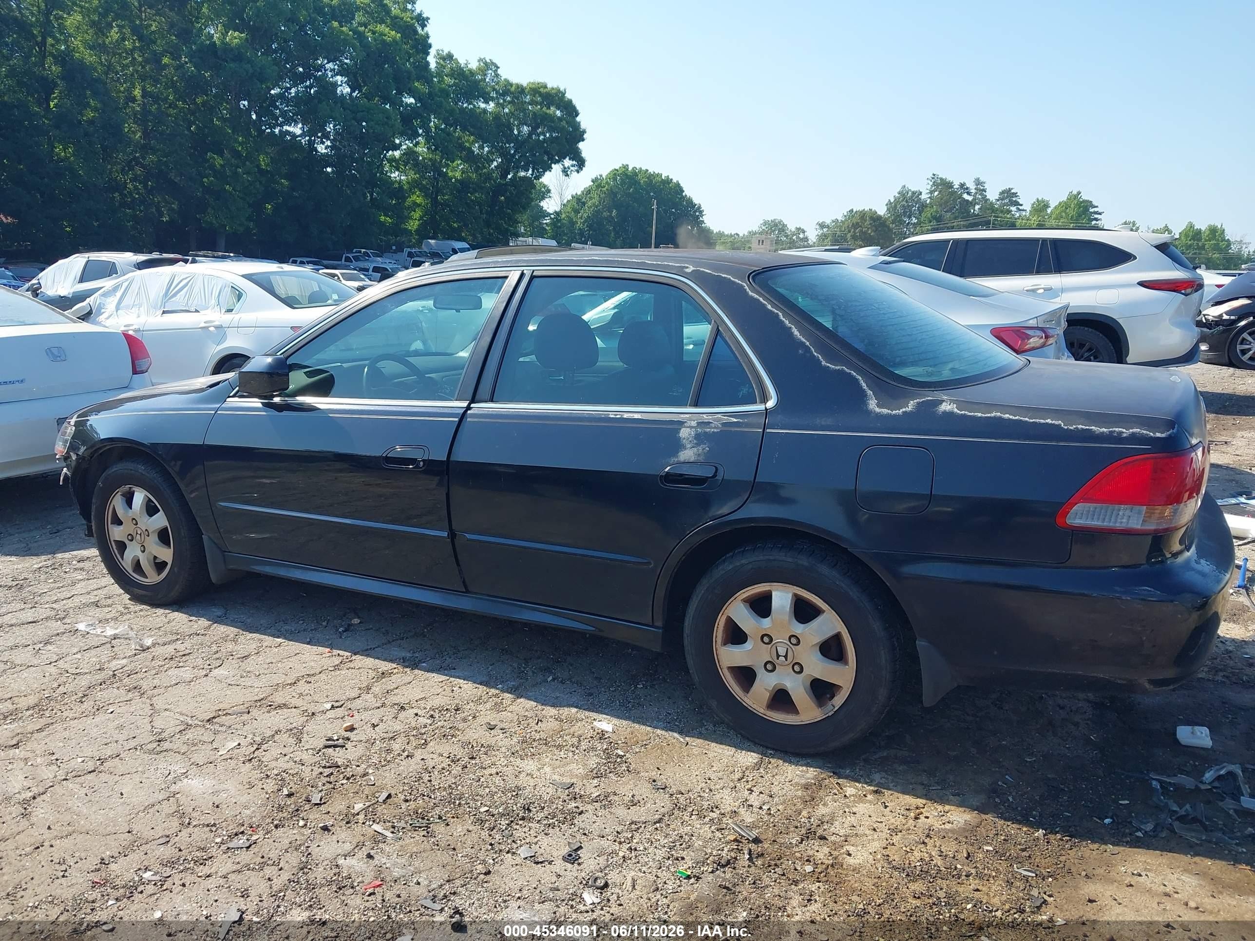 2002 Honda Accord 2.3 Ex Black vin: 1HGCG566X2A114555