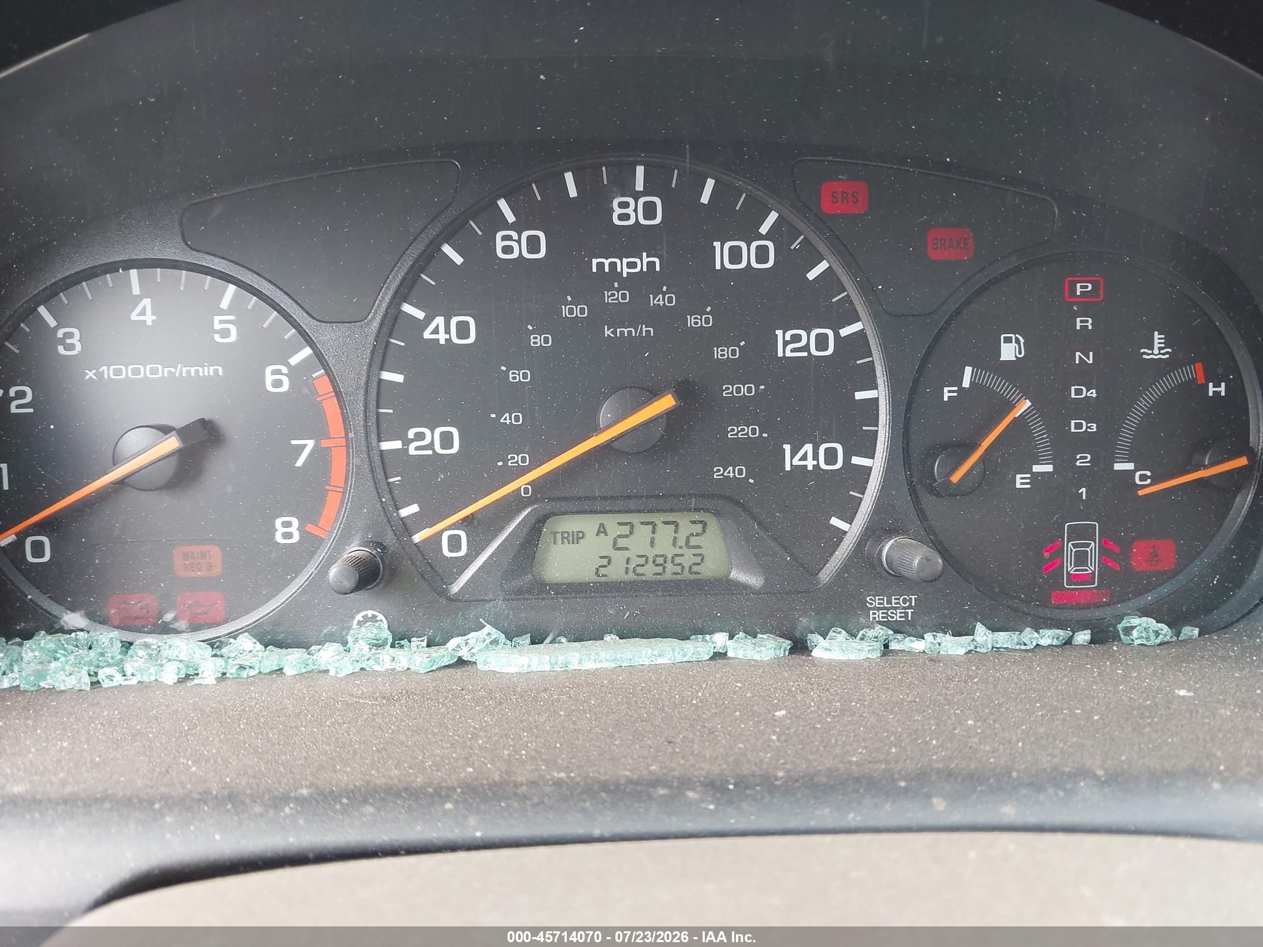 2002 Honda Accord 2.3 Se Красный vin: 1HGCG56702A156497