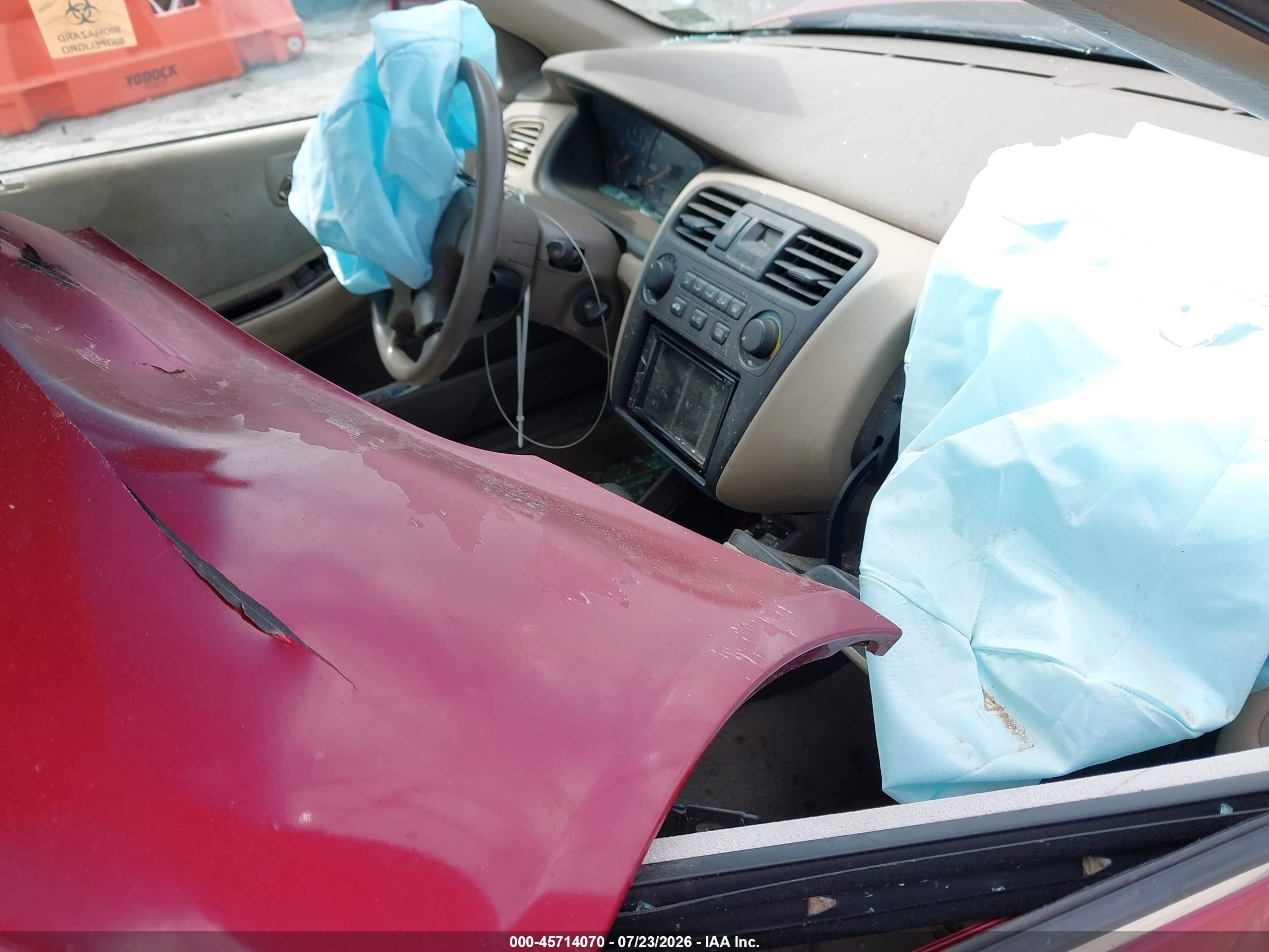 2002 Honda Accord 2.3 Se Красный vin: 1HGCG56702A156497