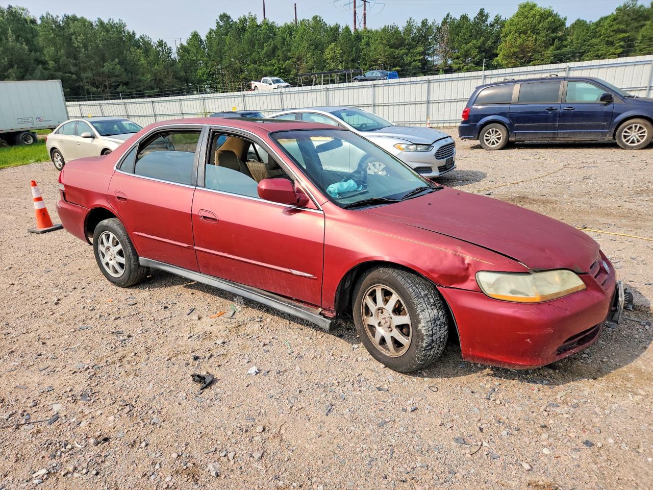 2002 Honda Accord Se Red vin: 1HGCG56712A005362