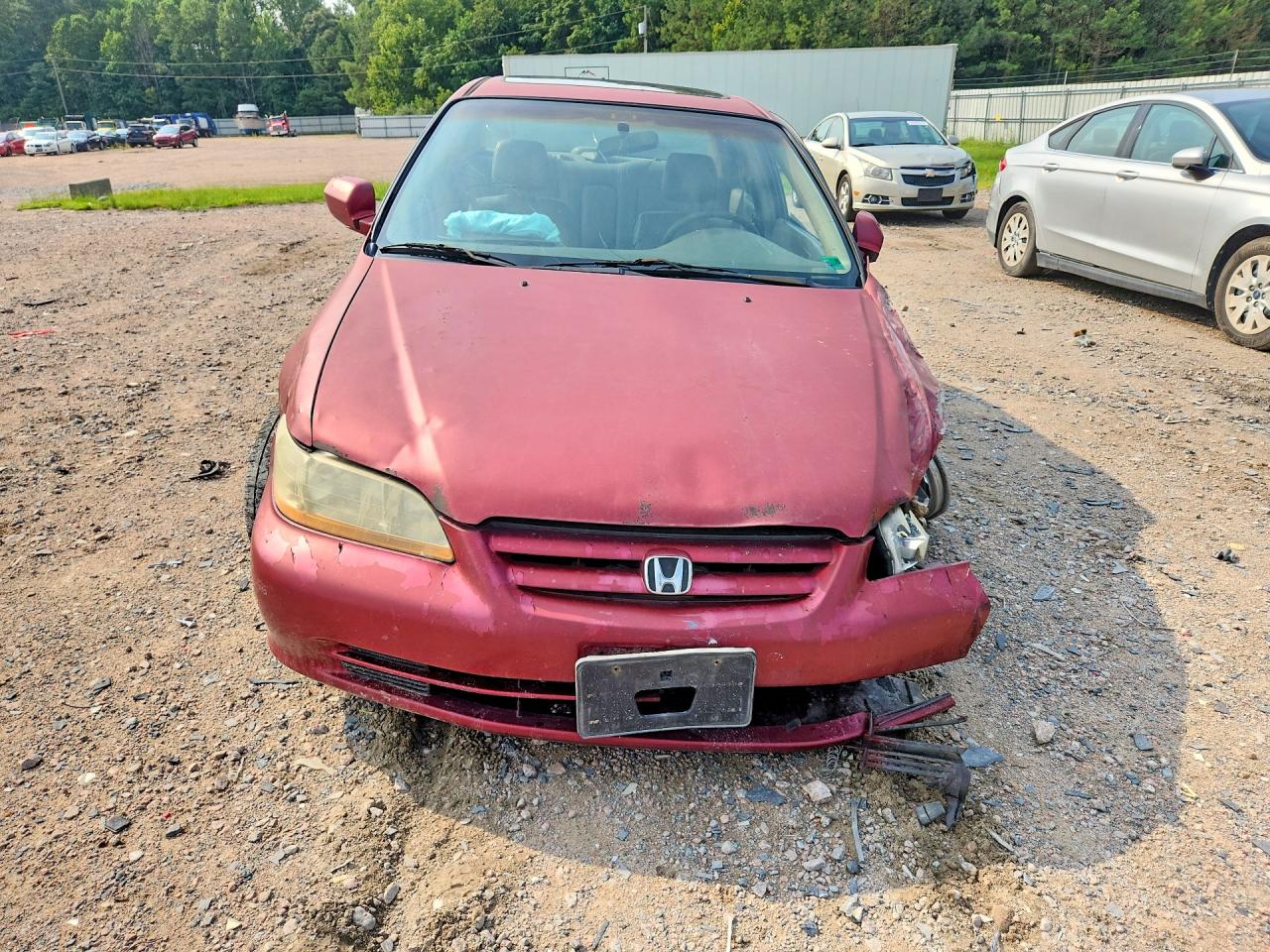 2002 Honda Accord Se Red vin: 1HGCG56712A005362