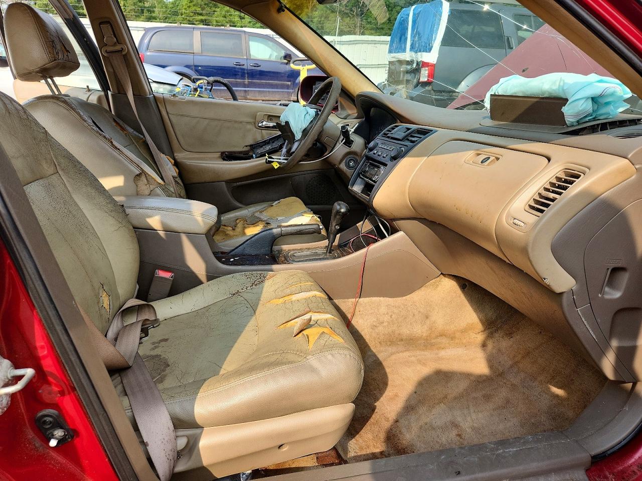 2002 Honda Accord Se Red vin: 1HGCG56712A005362