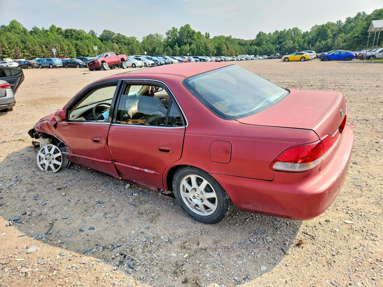 2002 Honda Accord Se Red vin: 1HGCG56712A005362