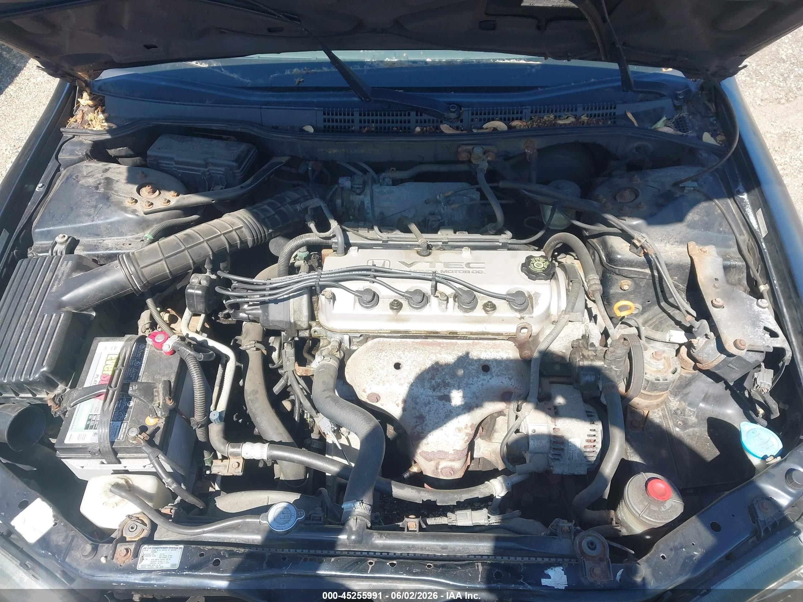 2002 Honda Accord 2.3 Se Black vin: 1HGCG56712A067019