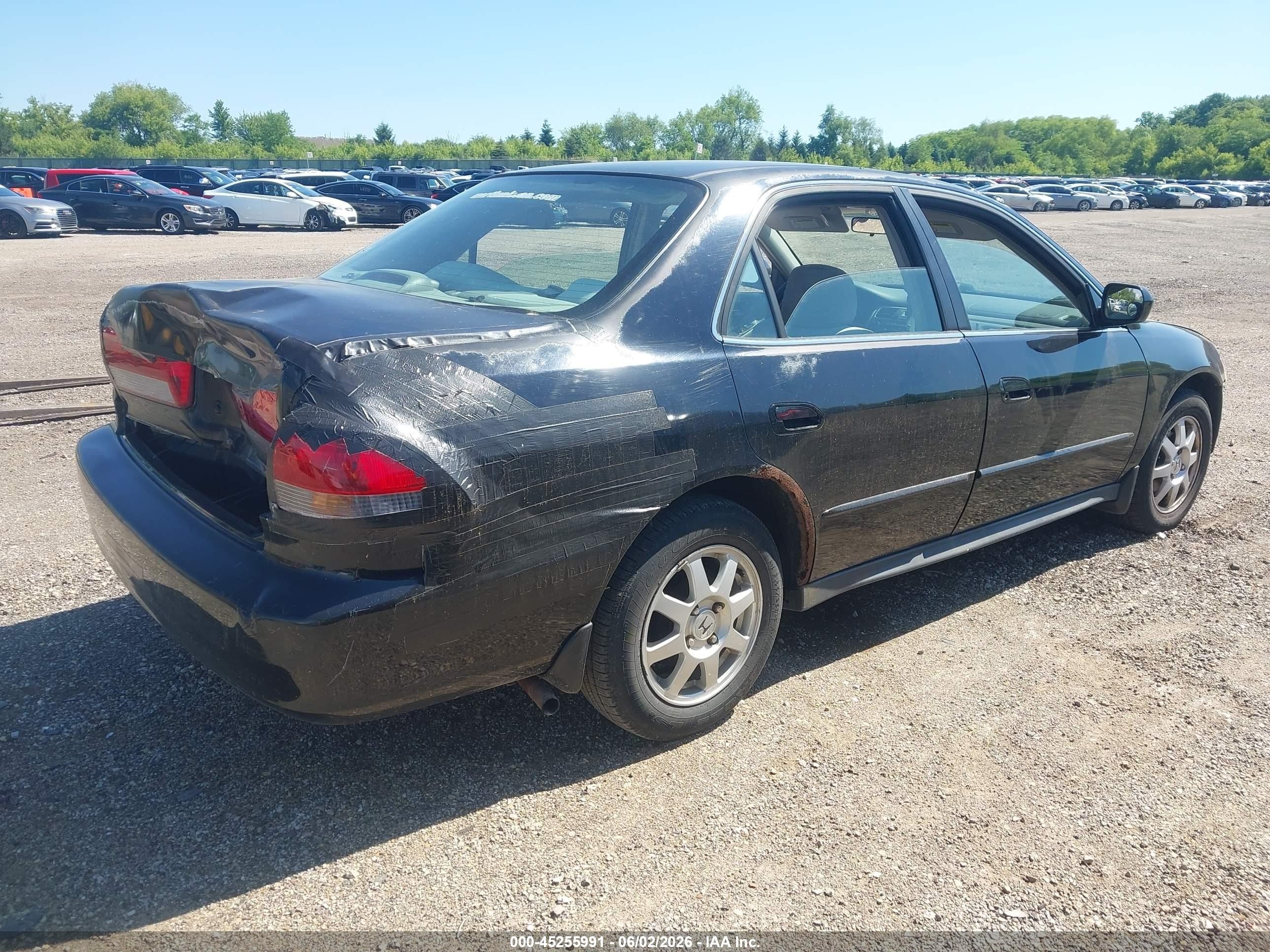 2002 Honda Accord 2.3 Se Black vin: 1HGCG56712A067019