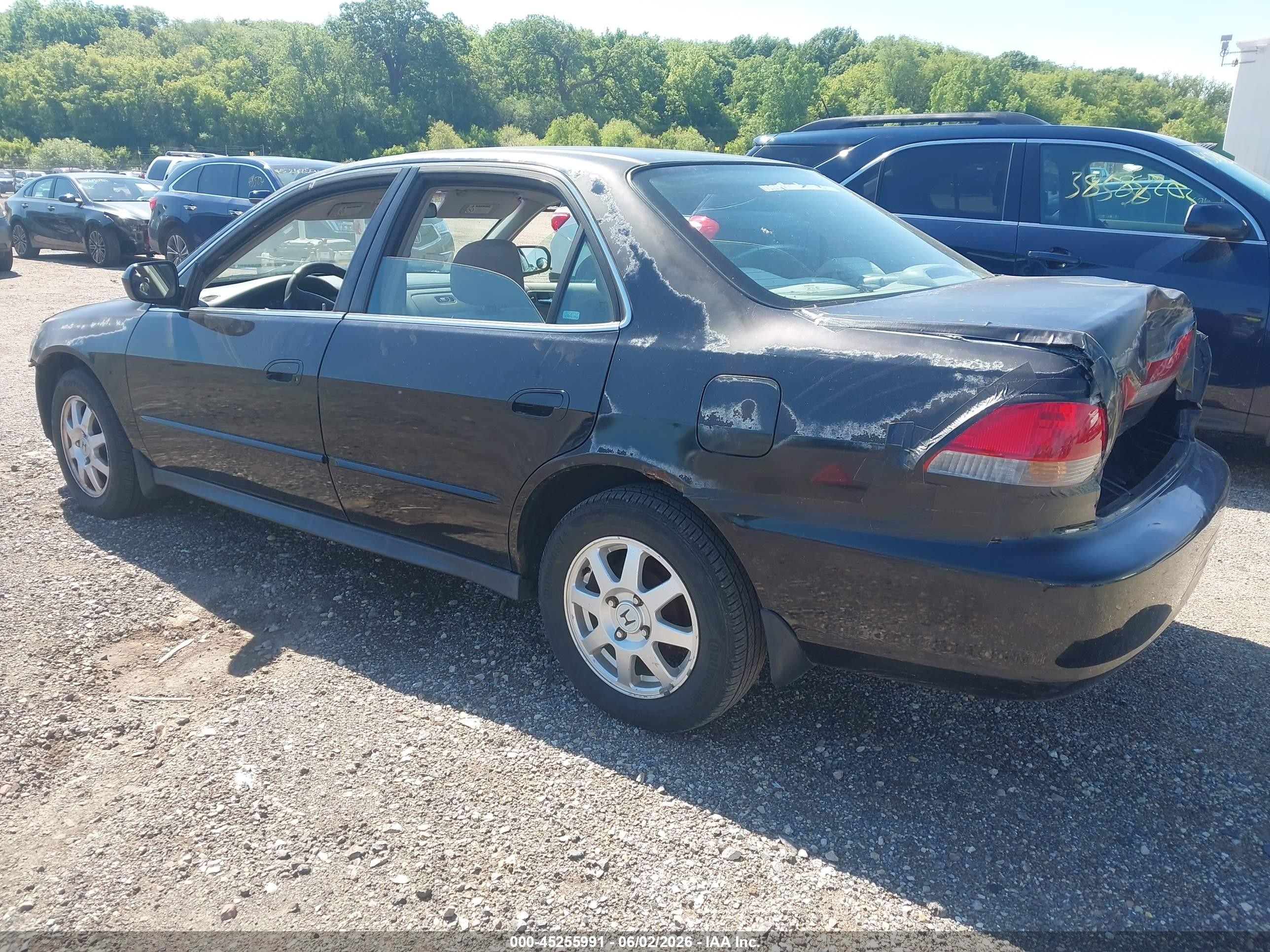 2002 Honda Accord 2.3 Se Black vin: 1HGCG56712A067019