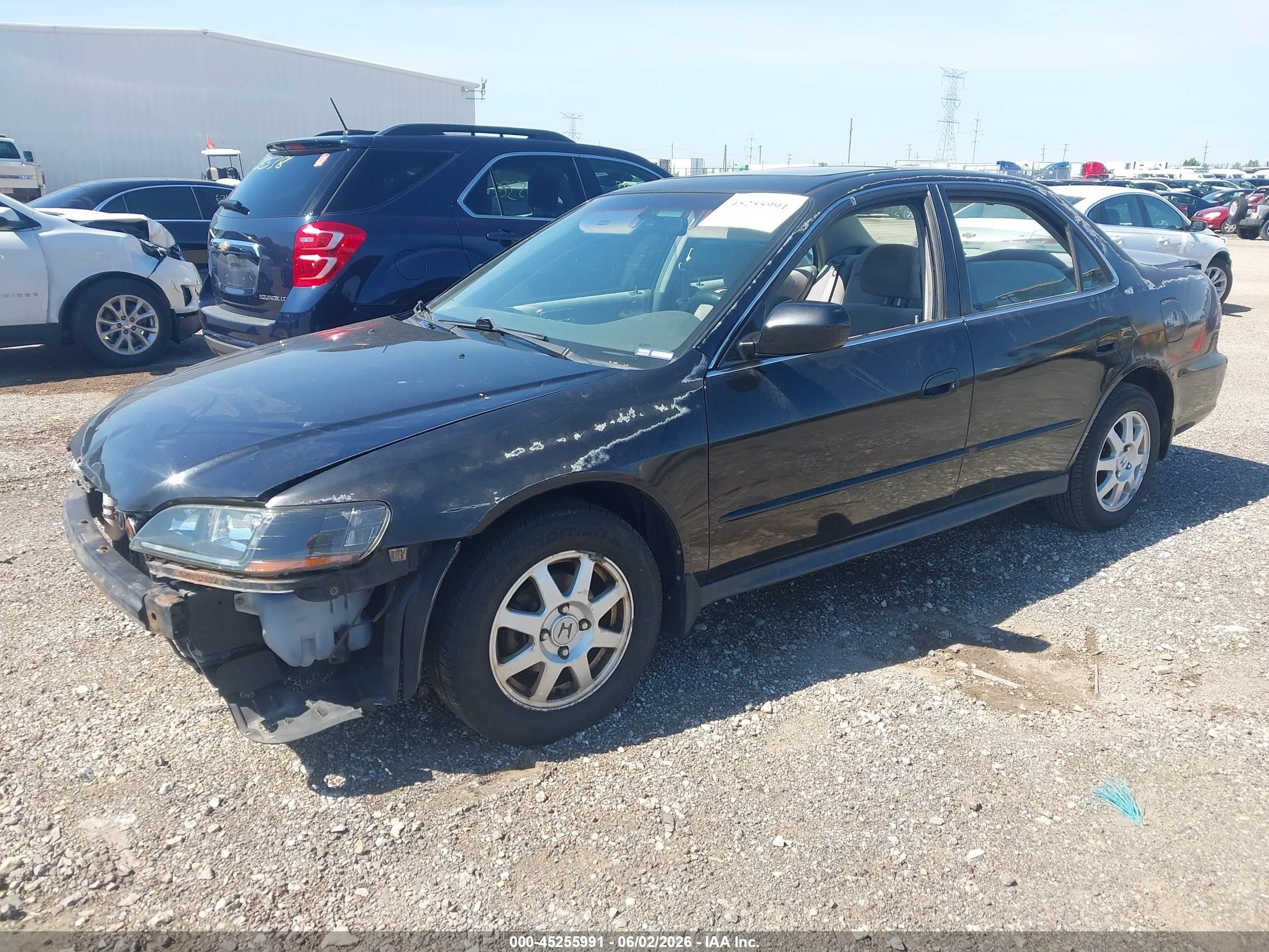 2002 Honda Accord 2.3 Se Black vin: 1HGCG56712A067019