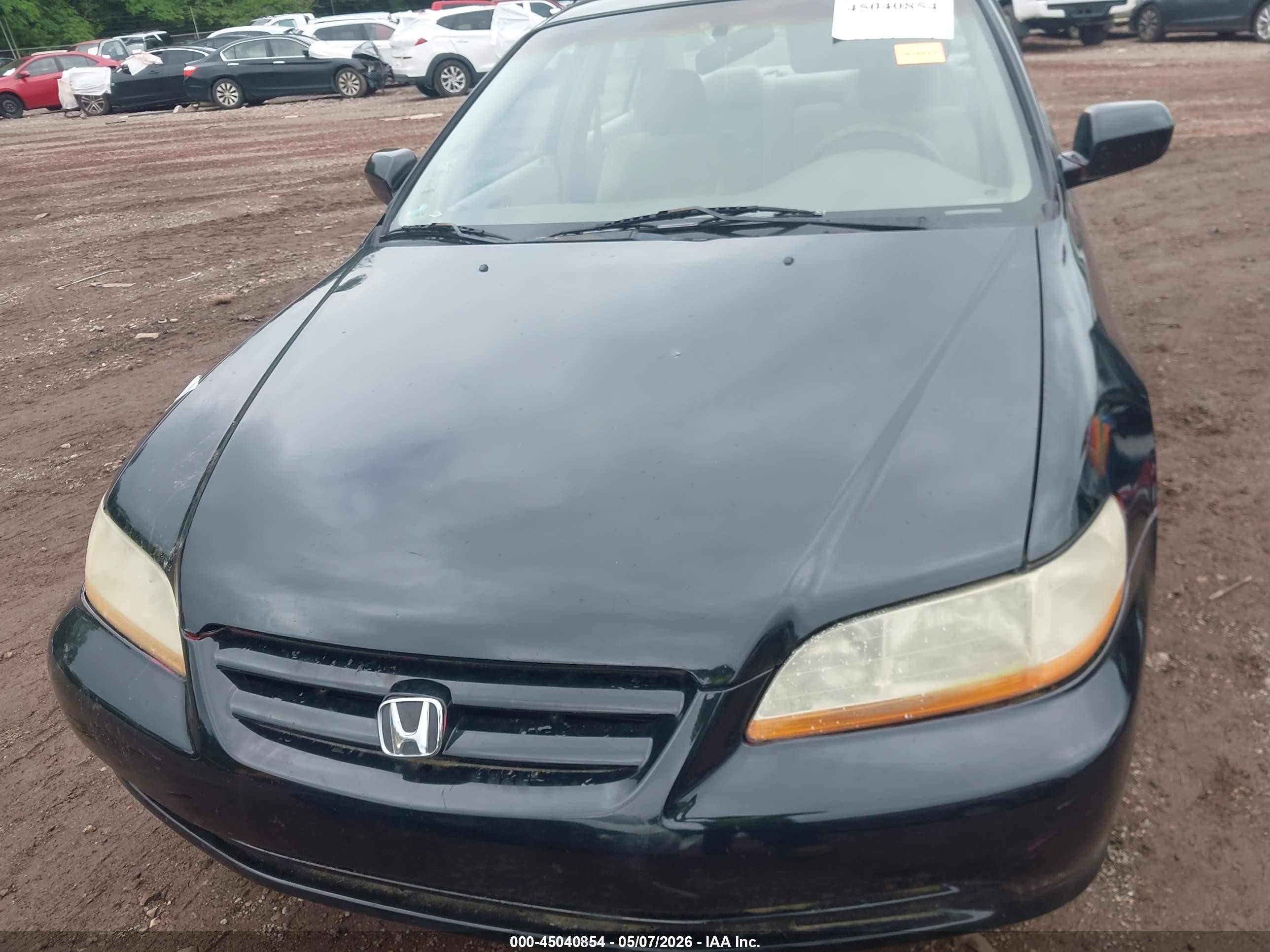 2002 Honda Accord 2.3 Se Black vin: 1HGCG56712A155116