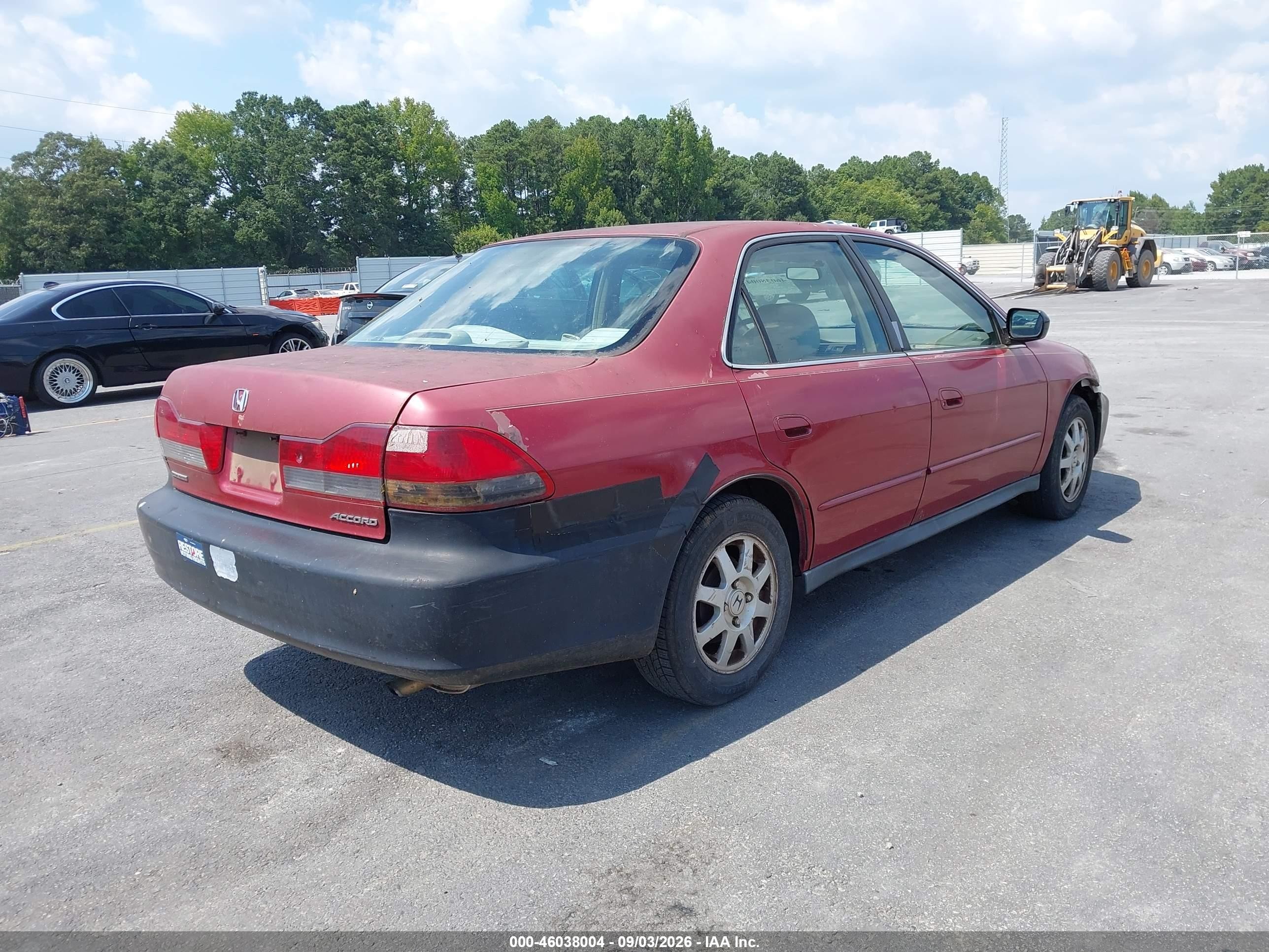2002 Honda Accord 2.3 Se Red vin: 1HGCG56712A156444
