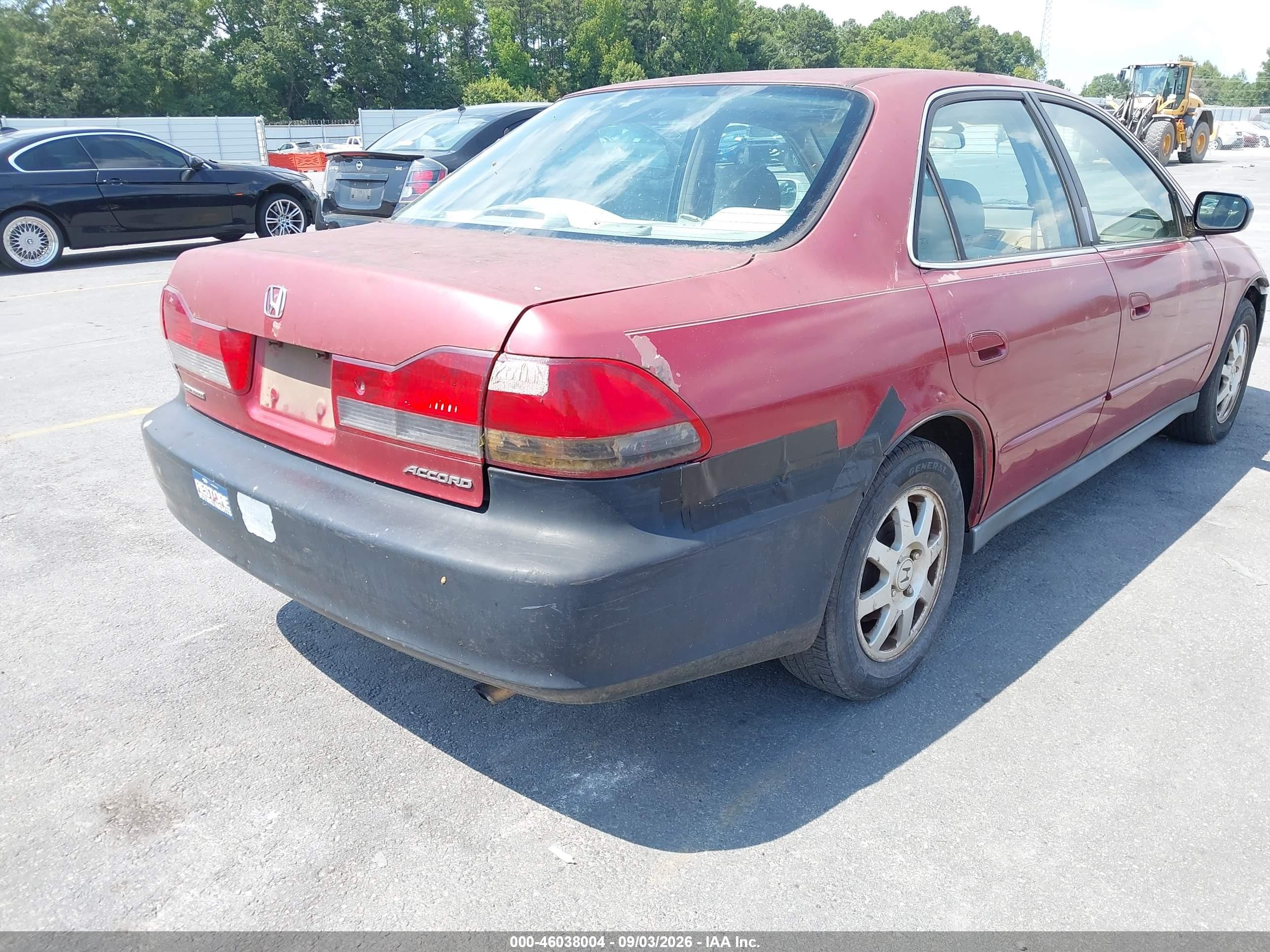 2002 Honda Accord 2.3 Se Red vin: 1HGCG56712A156444